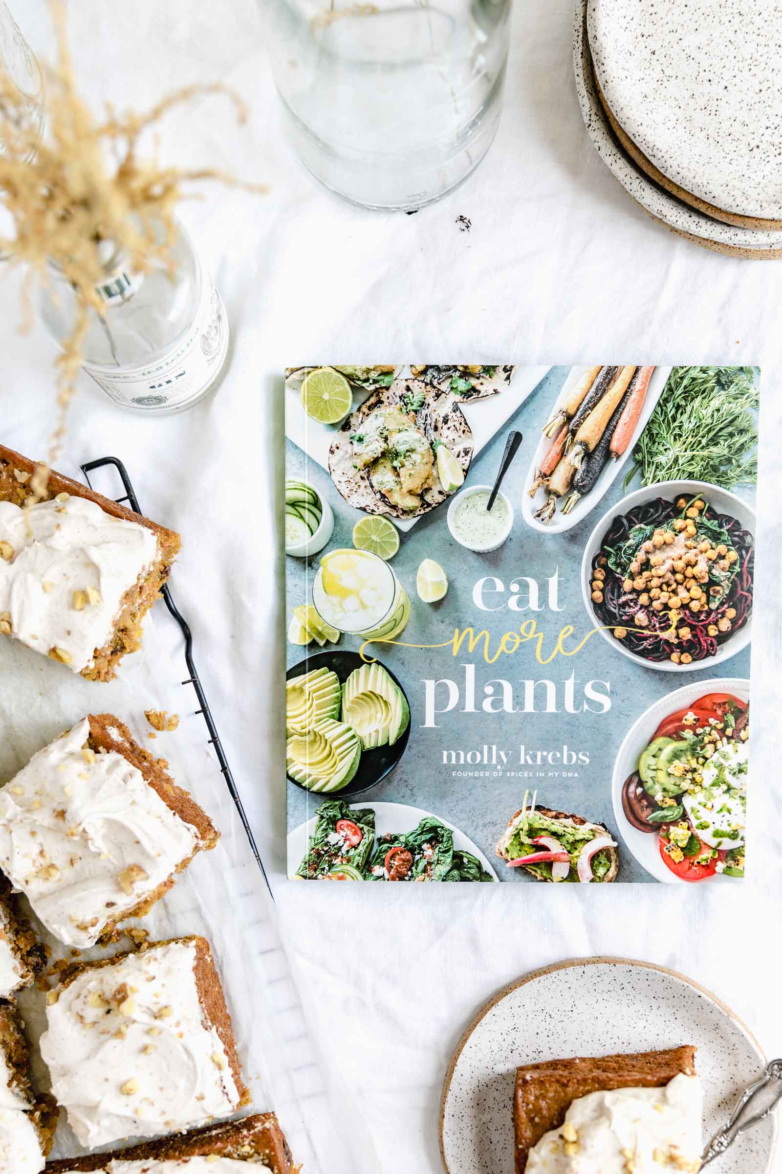 carrot sheet cake with cookbook eat more plants