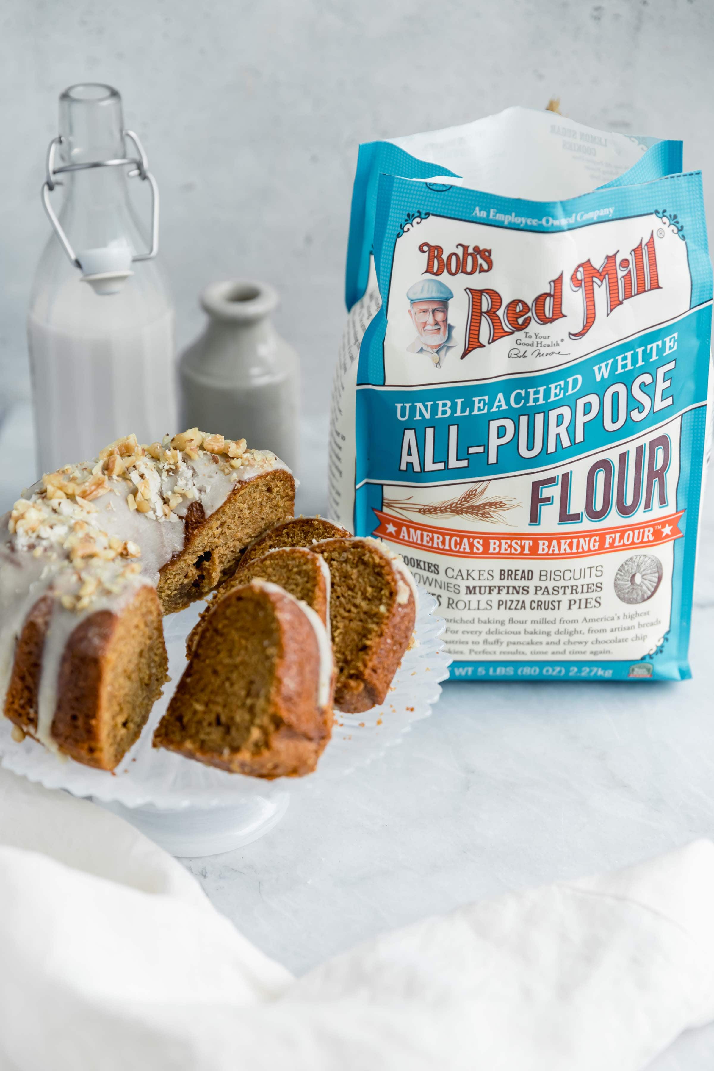 sweet potato bundtc ake with bob's flour