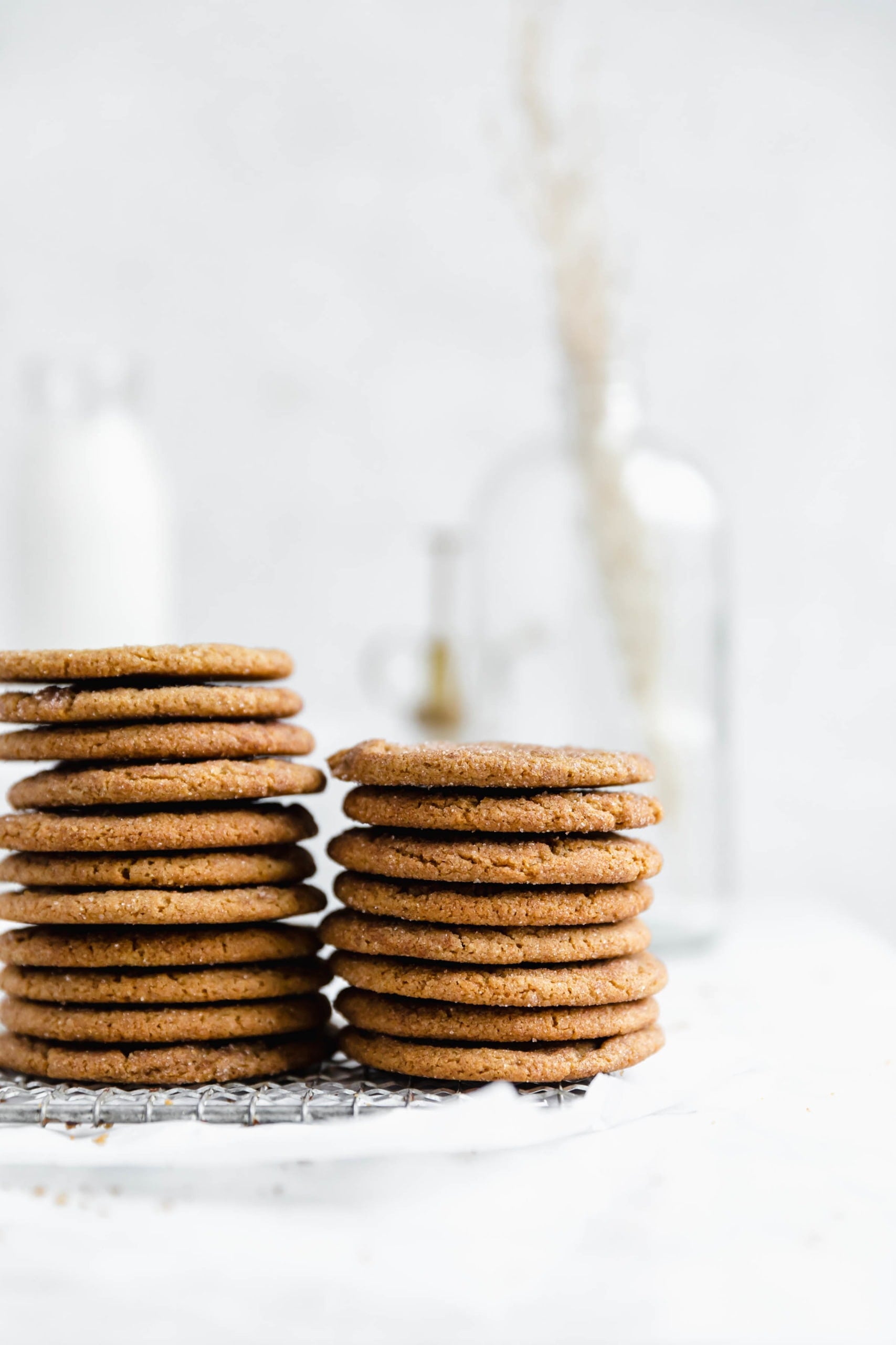 stacks of ginger snickerdodoles