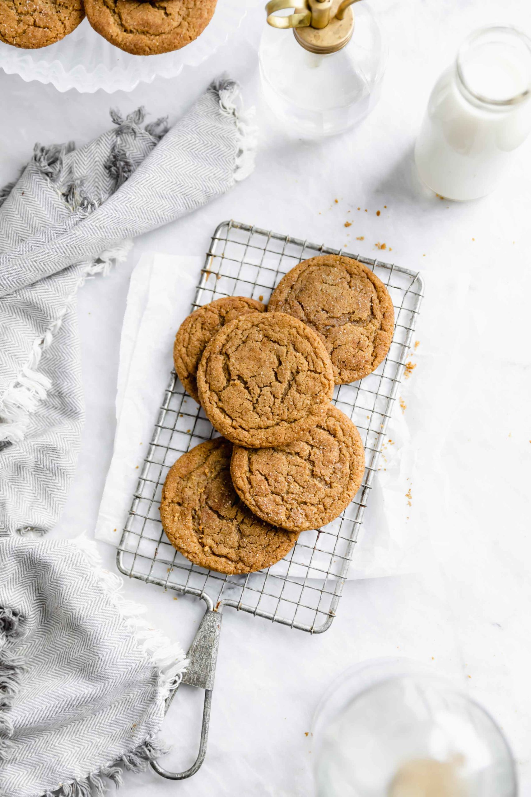overhead shot of gingerdoodles
