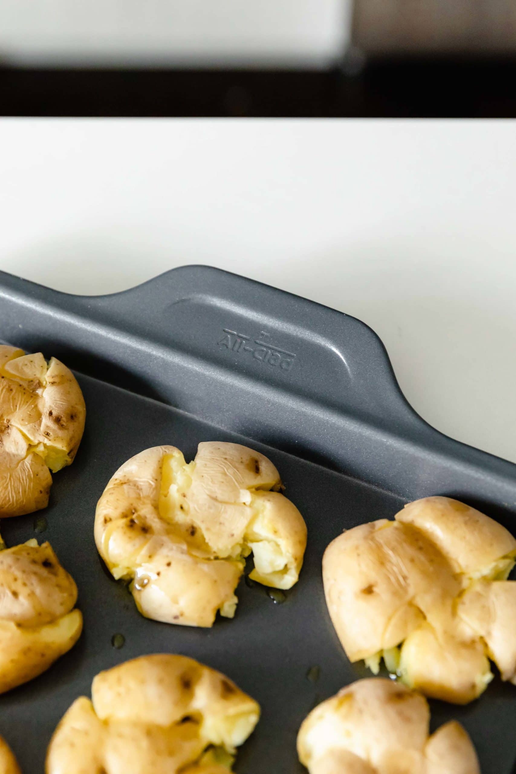 overhead detail shot of potatoes