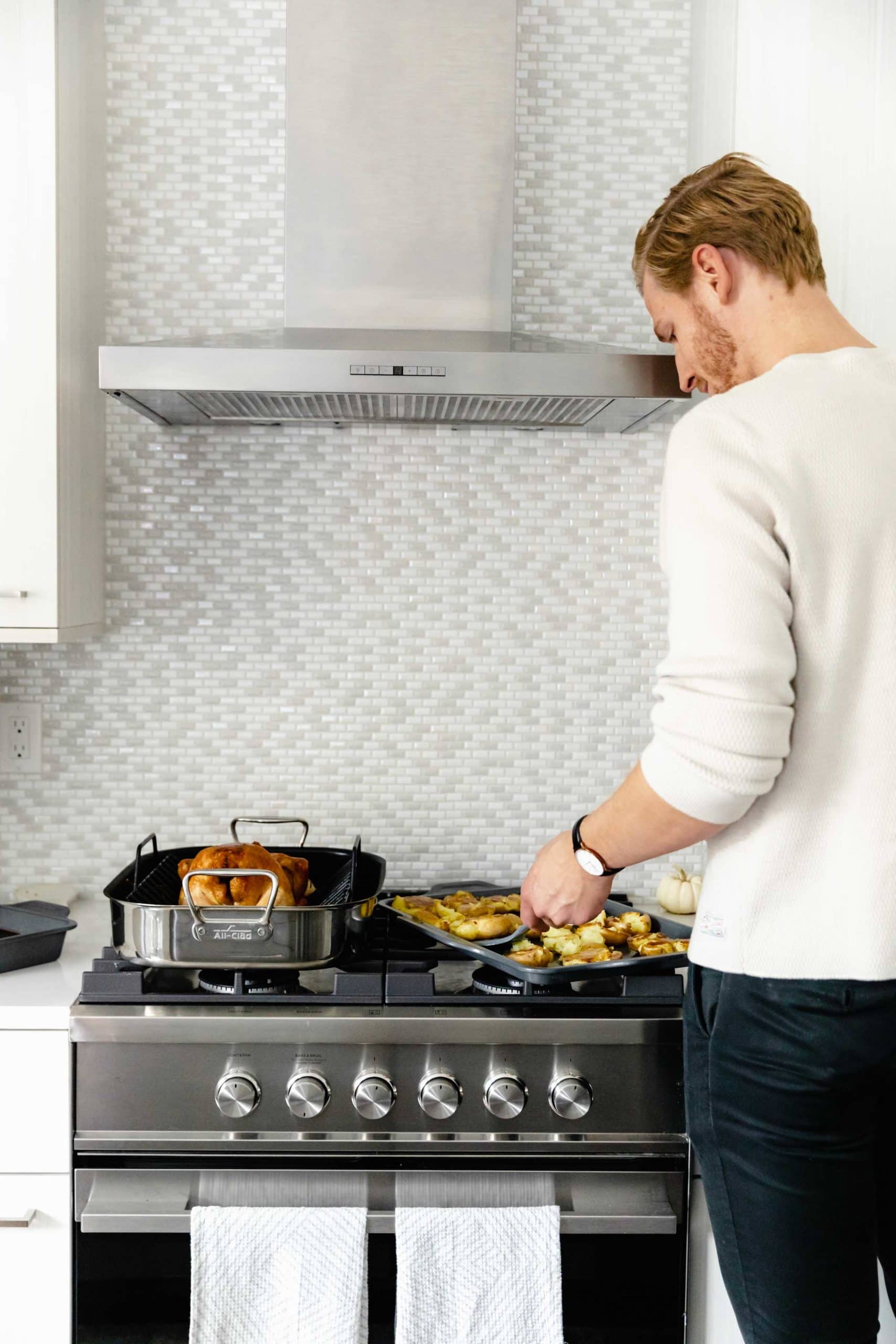 man cooking in the kitchen