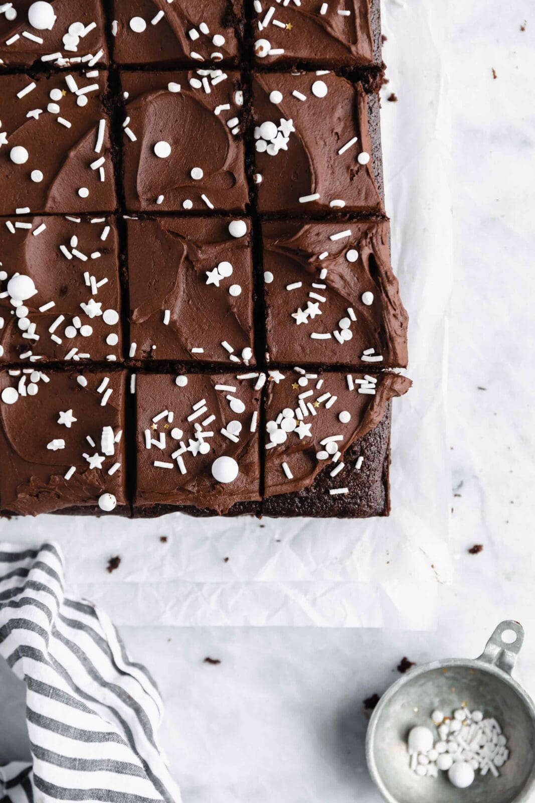 gluten free chocolate cake with homemade chocolate butter cream