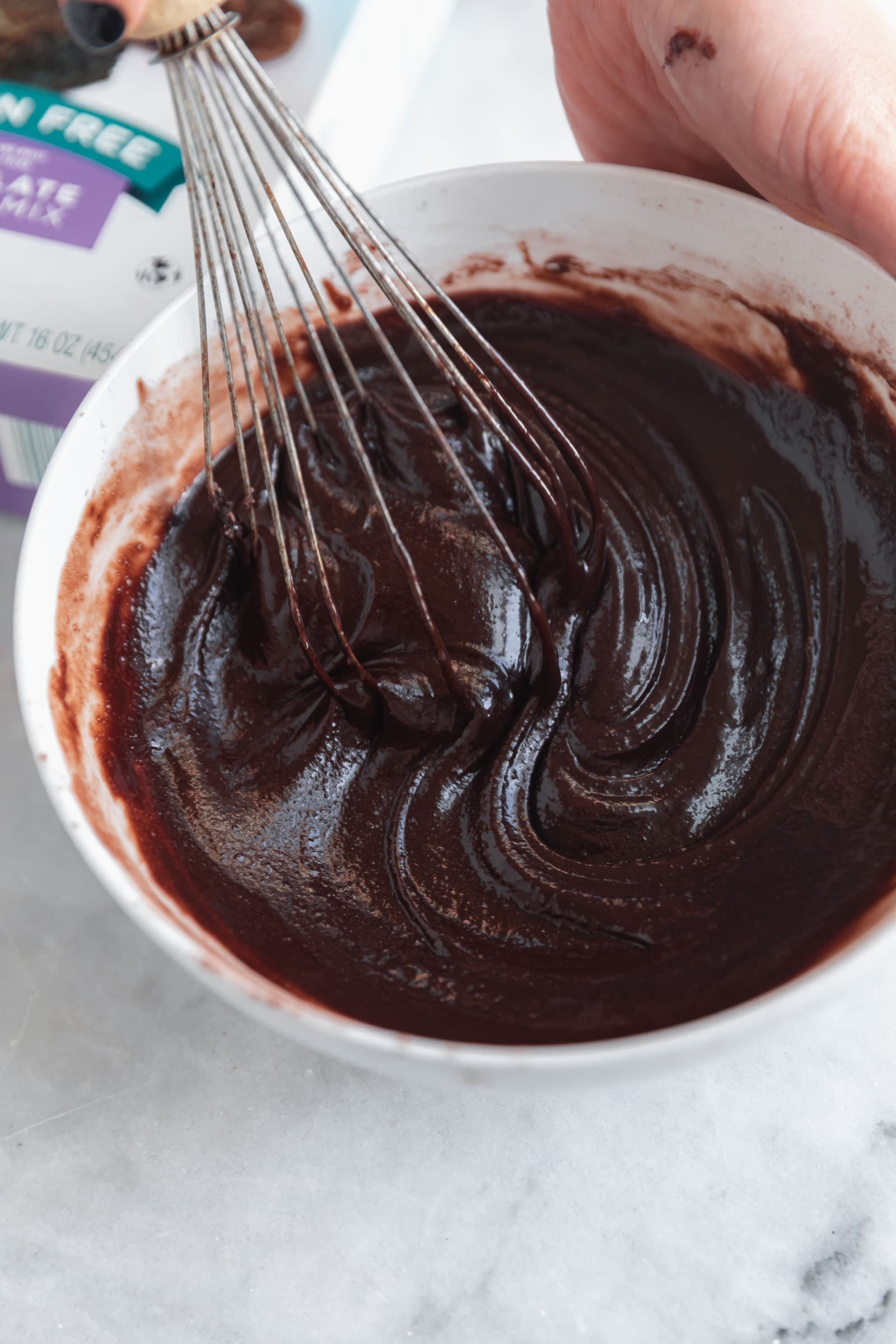 gluten free mini chocolate cake for two