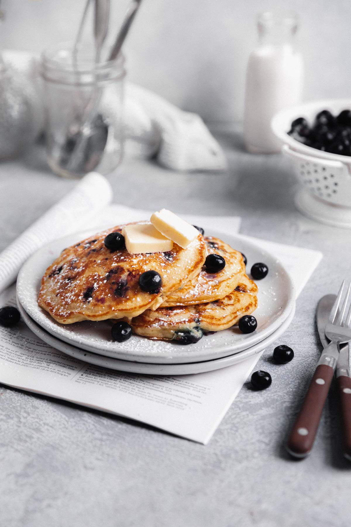 blueberry pancakes breakfast