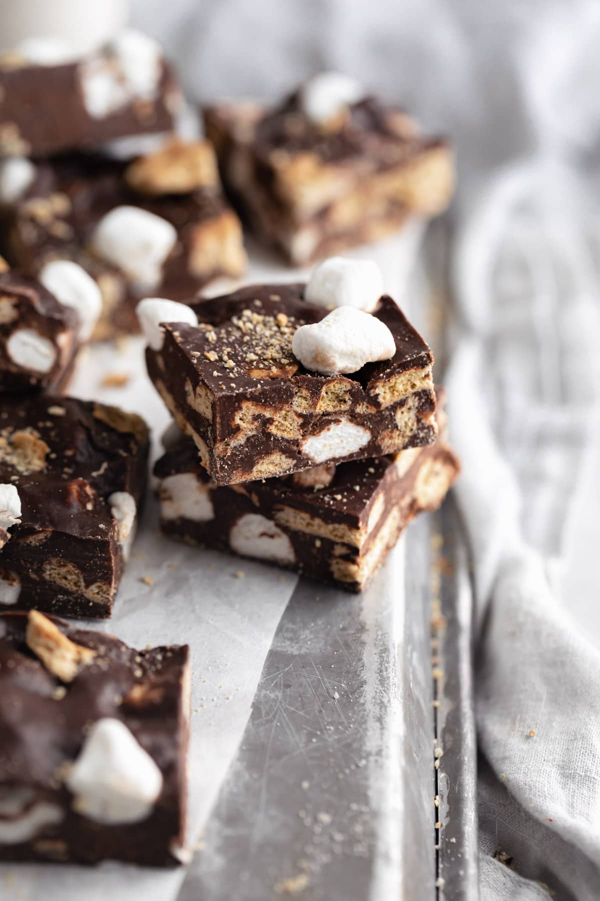 smores fudge bars