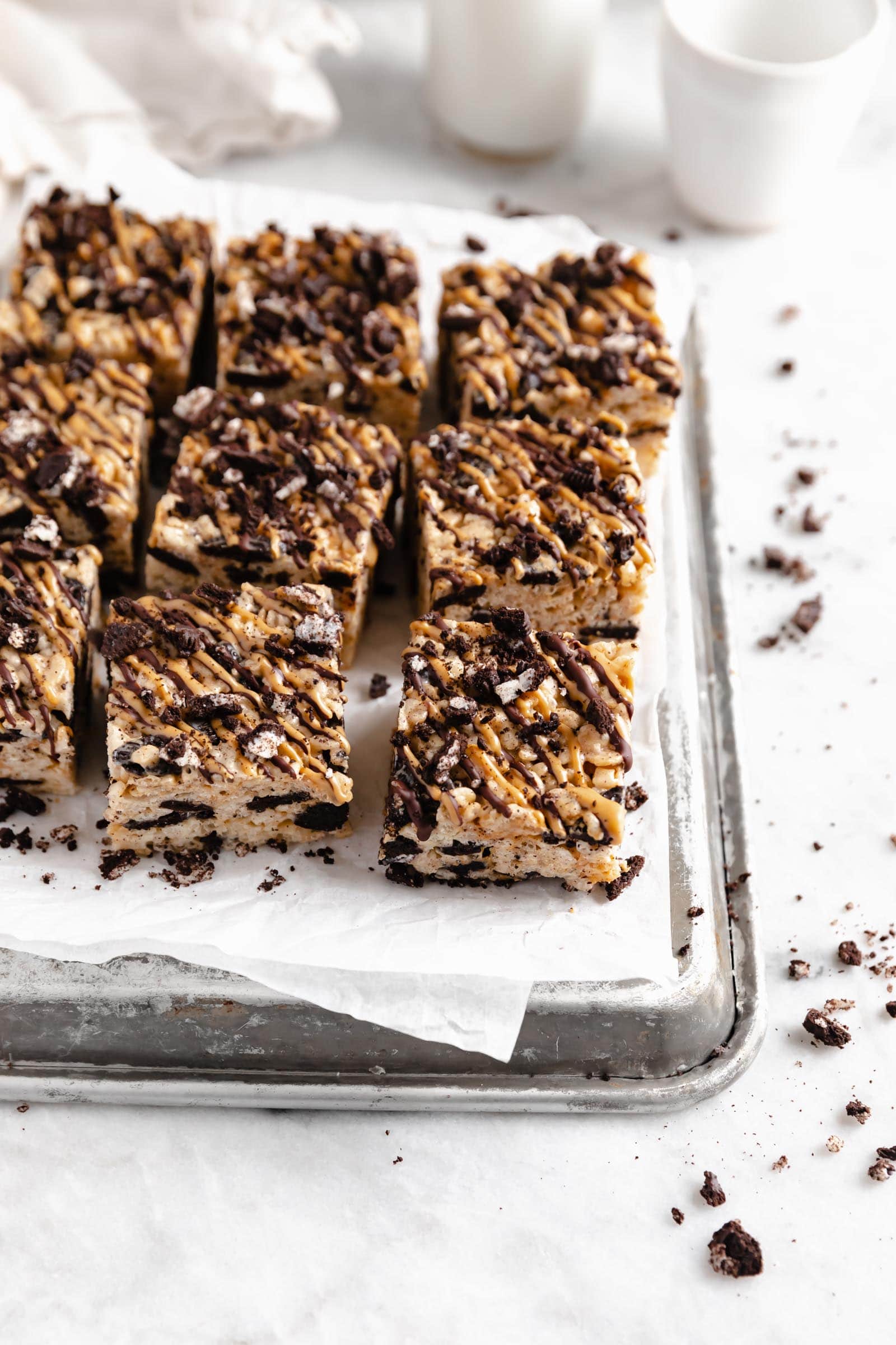 rice krispie treats variatiosn with oreo cookies