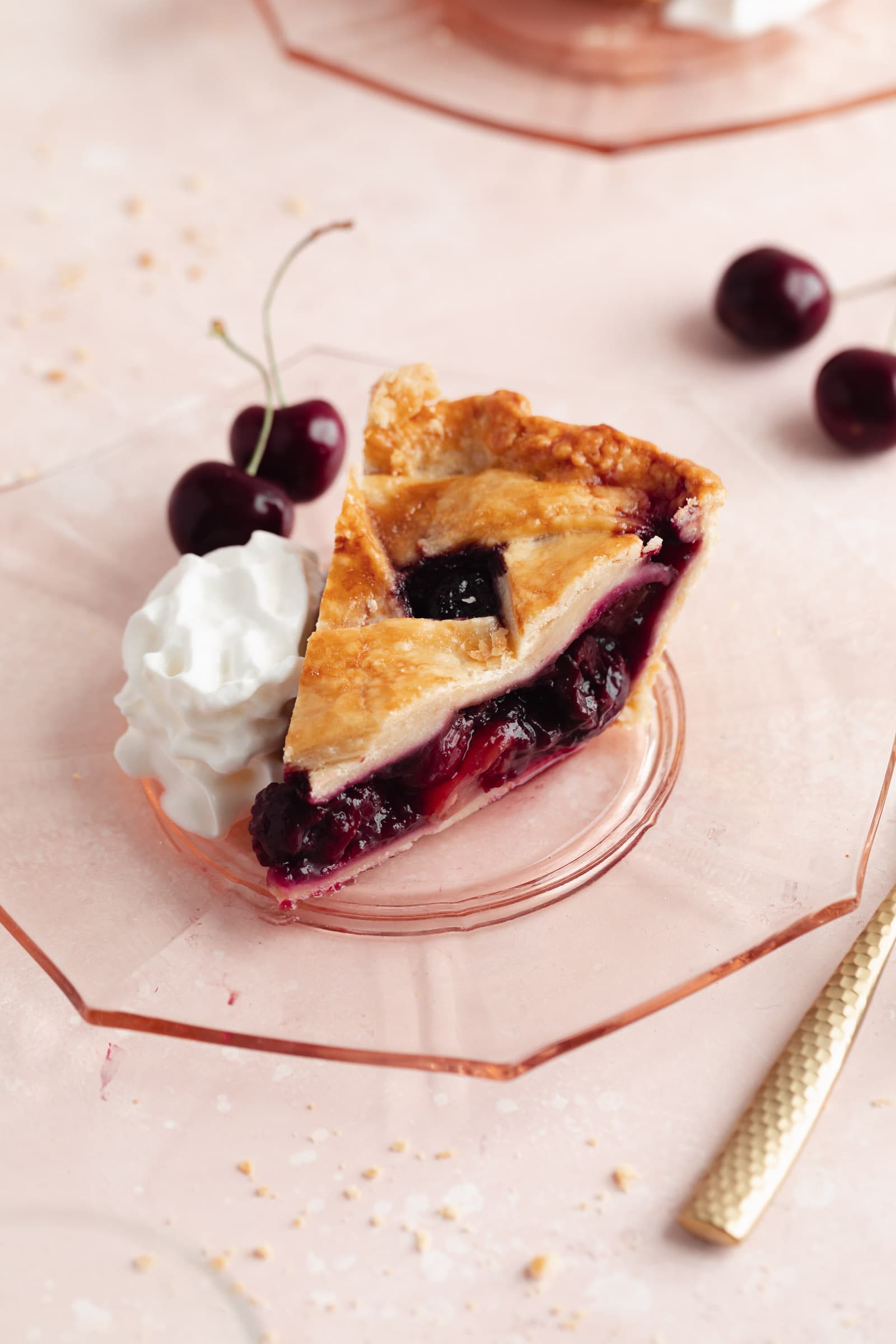 slice of cherry pie