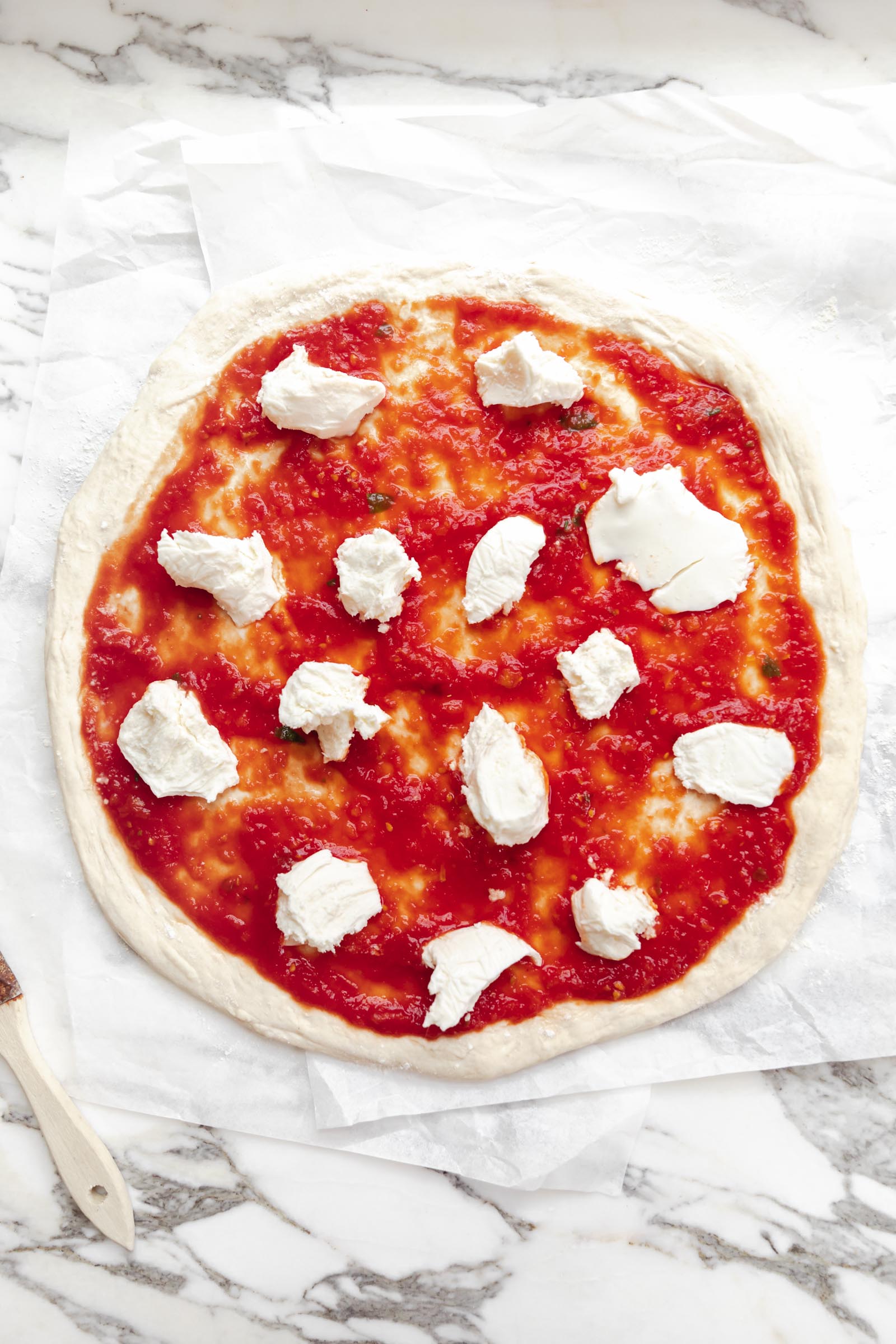 pizza before being cooked