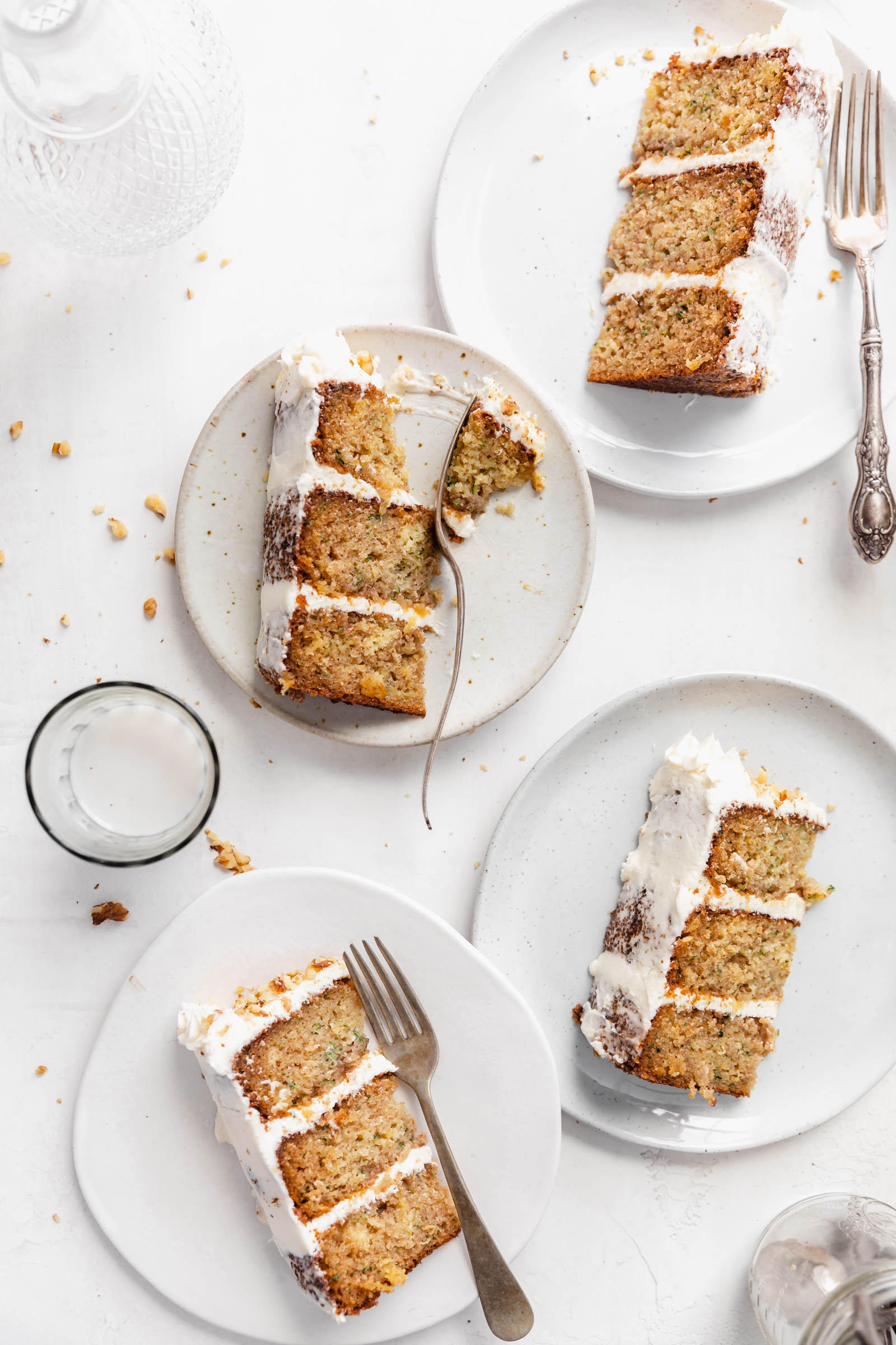 zucchini cake with cream cheese icing