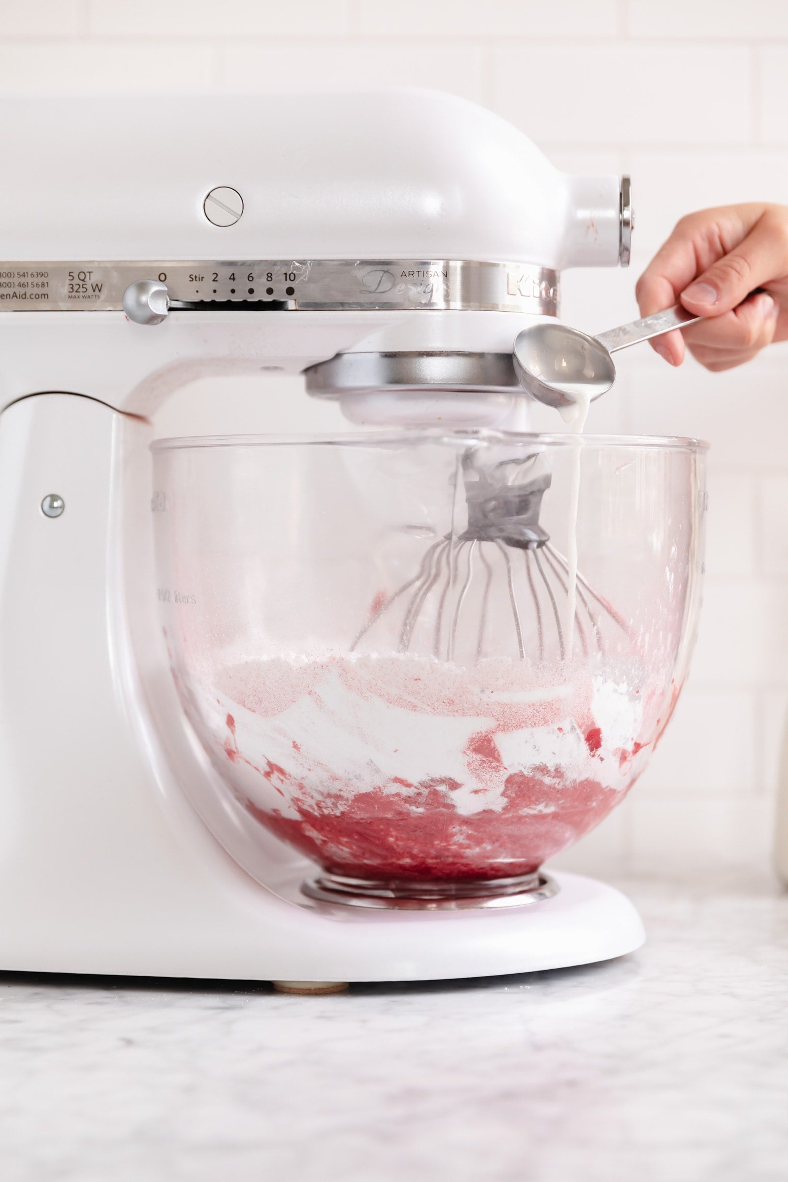 milk pouring into bowl