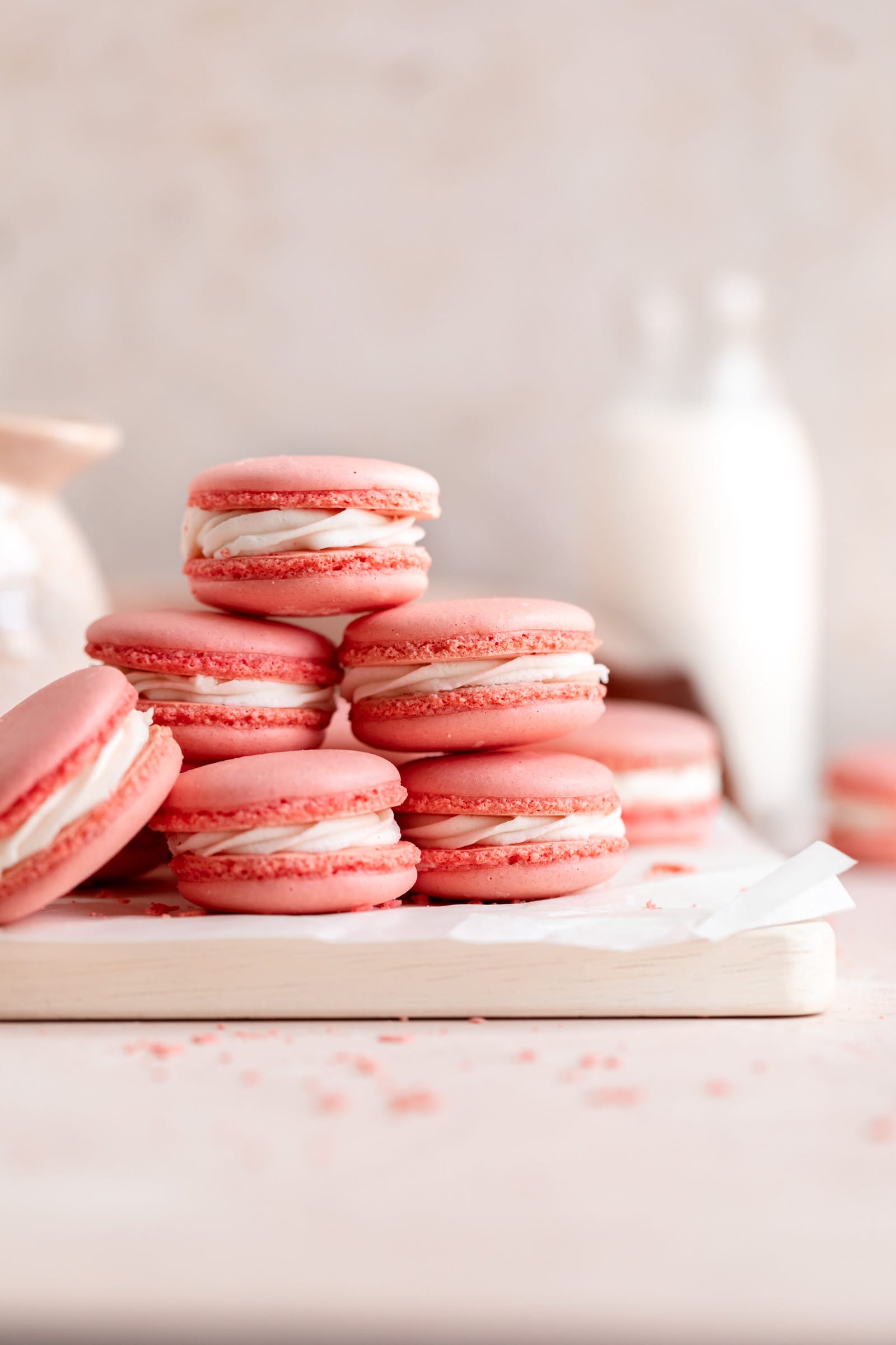 pink macarons