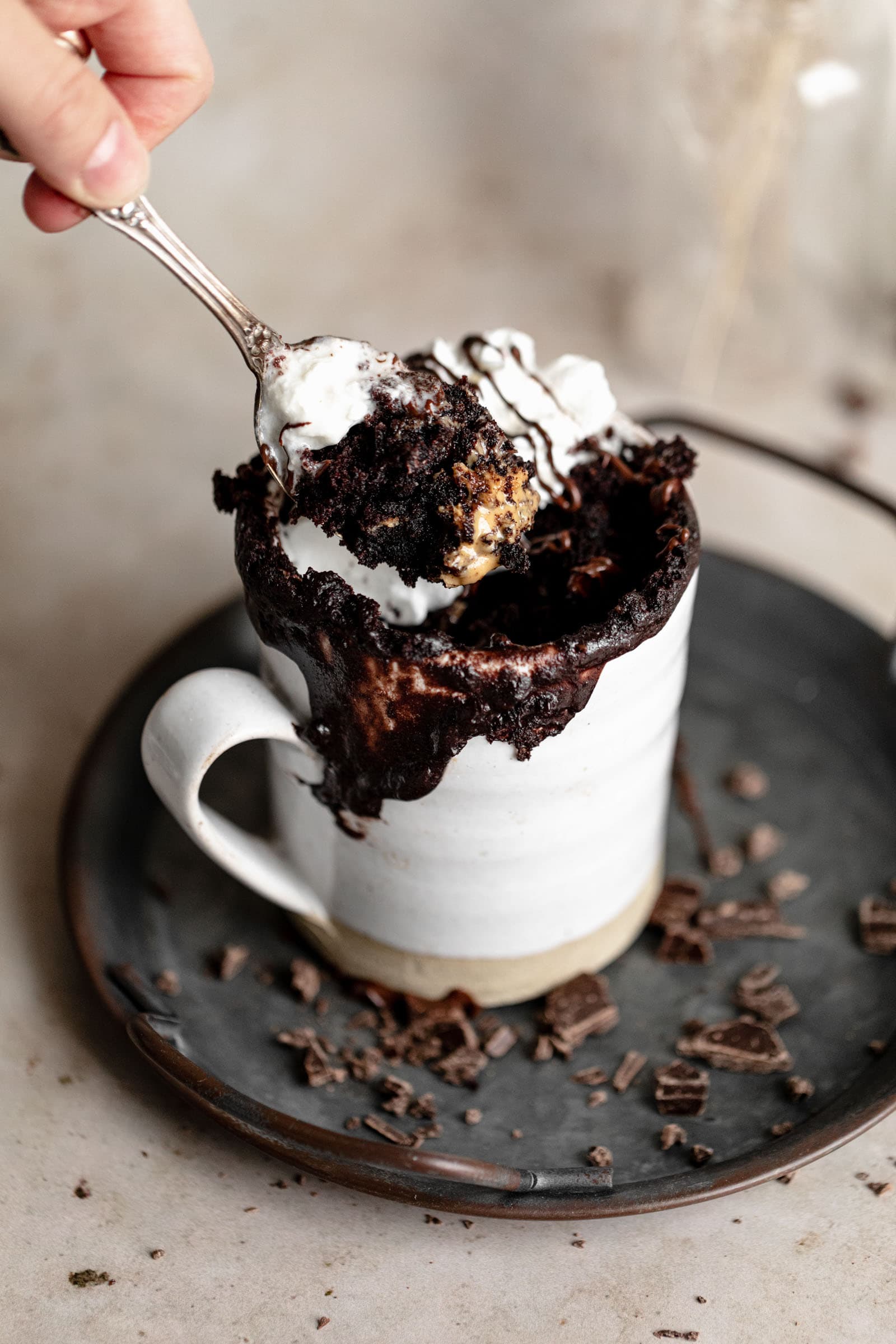 peanut butter chocolate mug cake