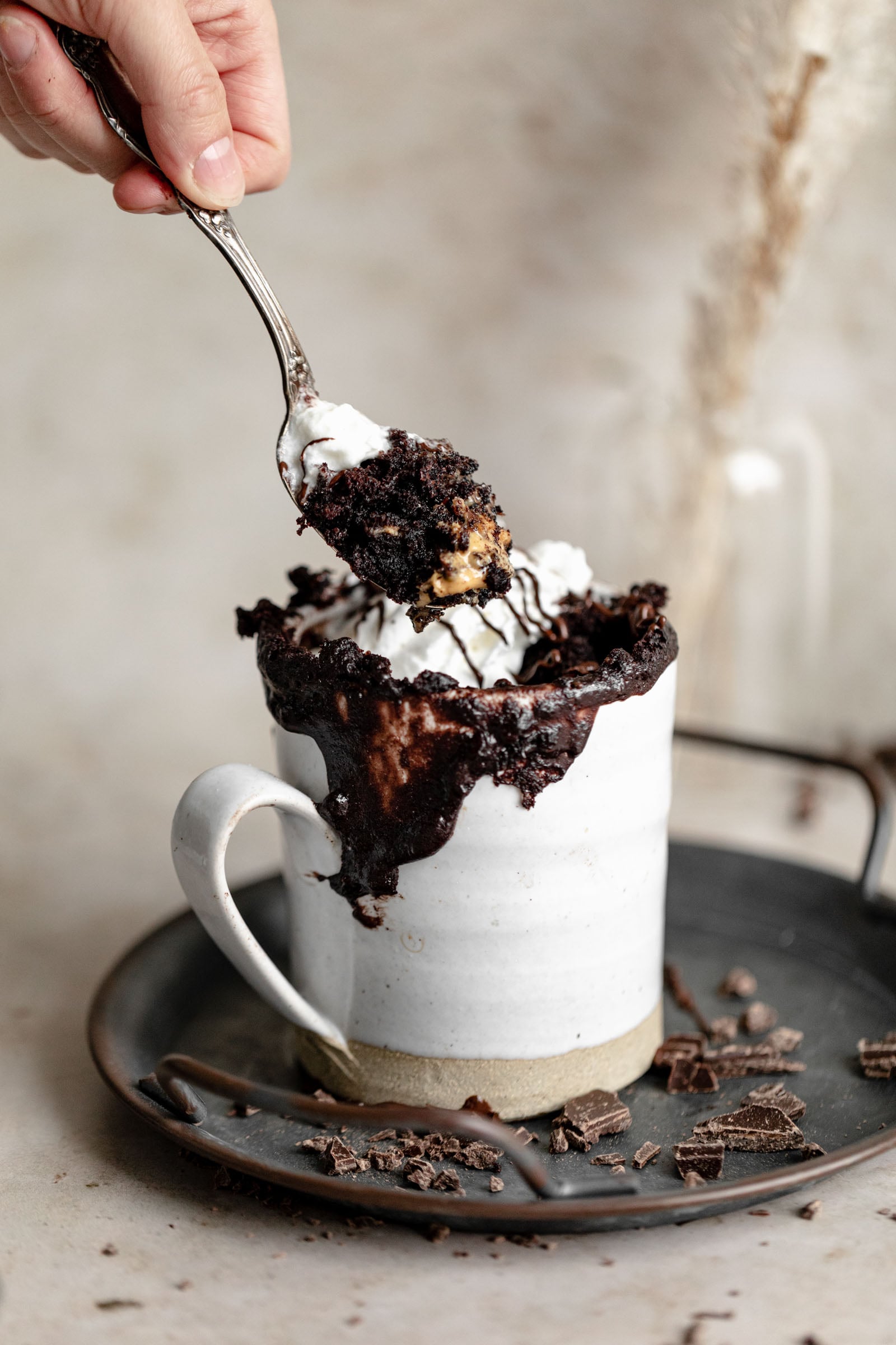 peanut butter chocolate mug cake