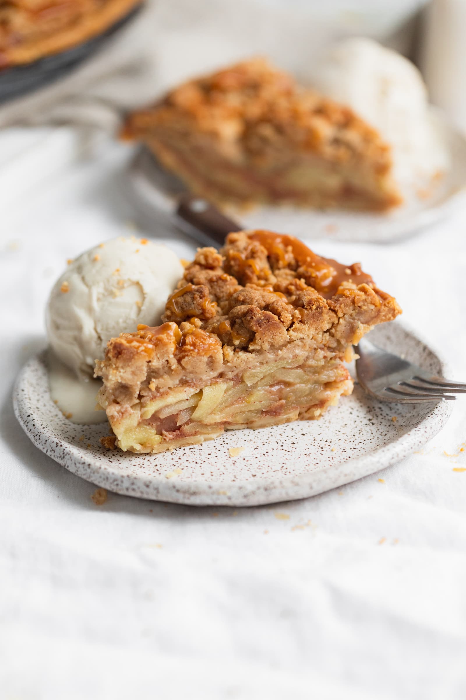 slice of dutch apple pie