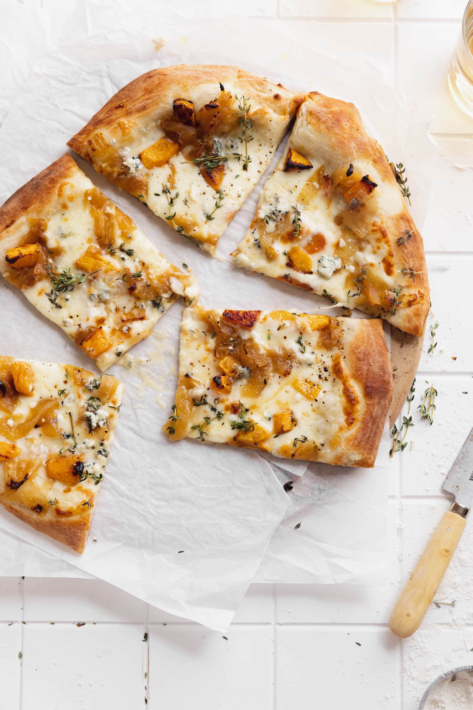 easy fall pizza loaded with toppings