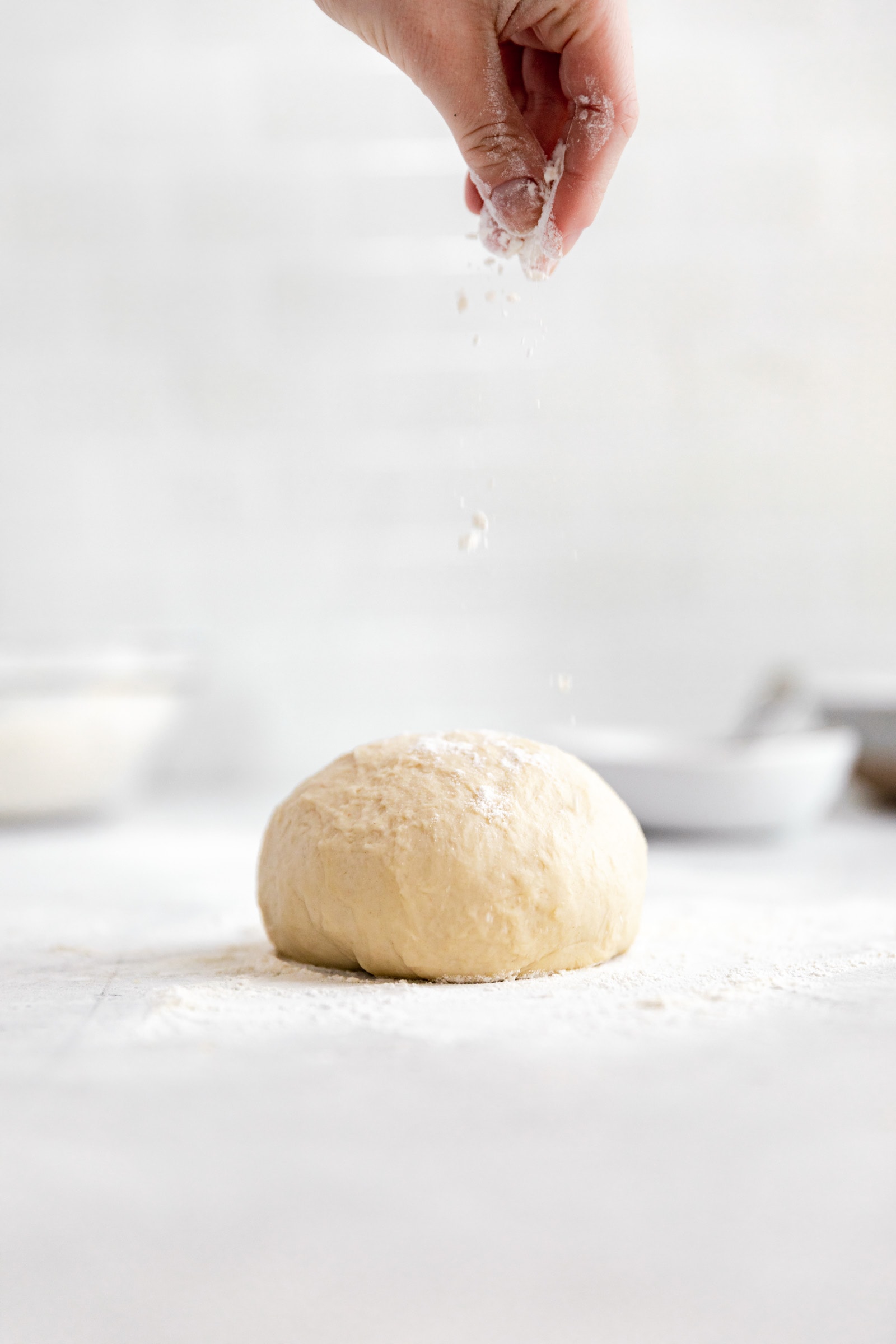 homemade pizza dough ball