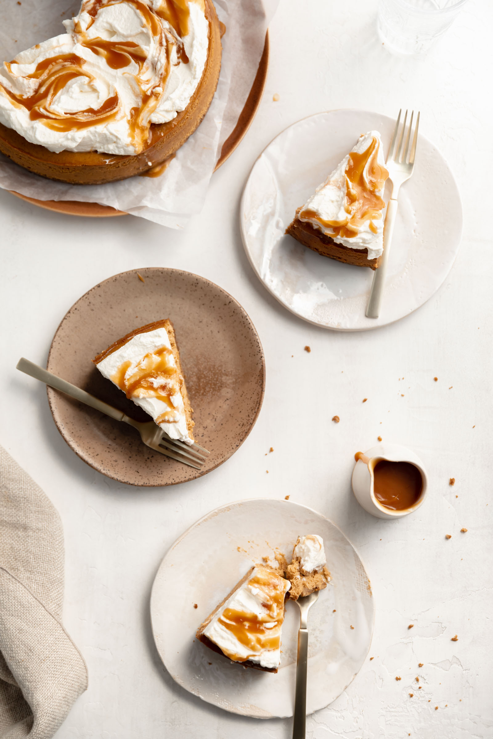 pumpkin cheesecake slices