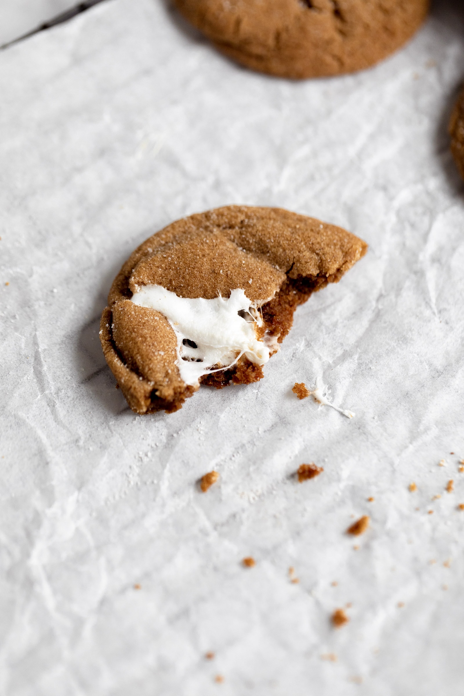 marshmallow molasses cookie