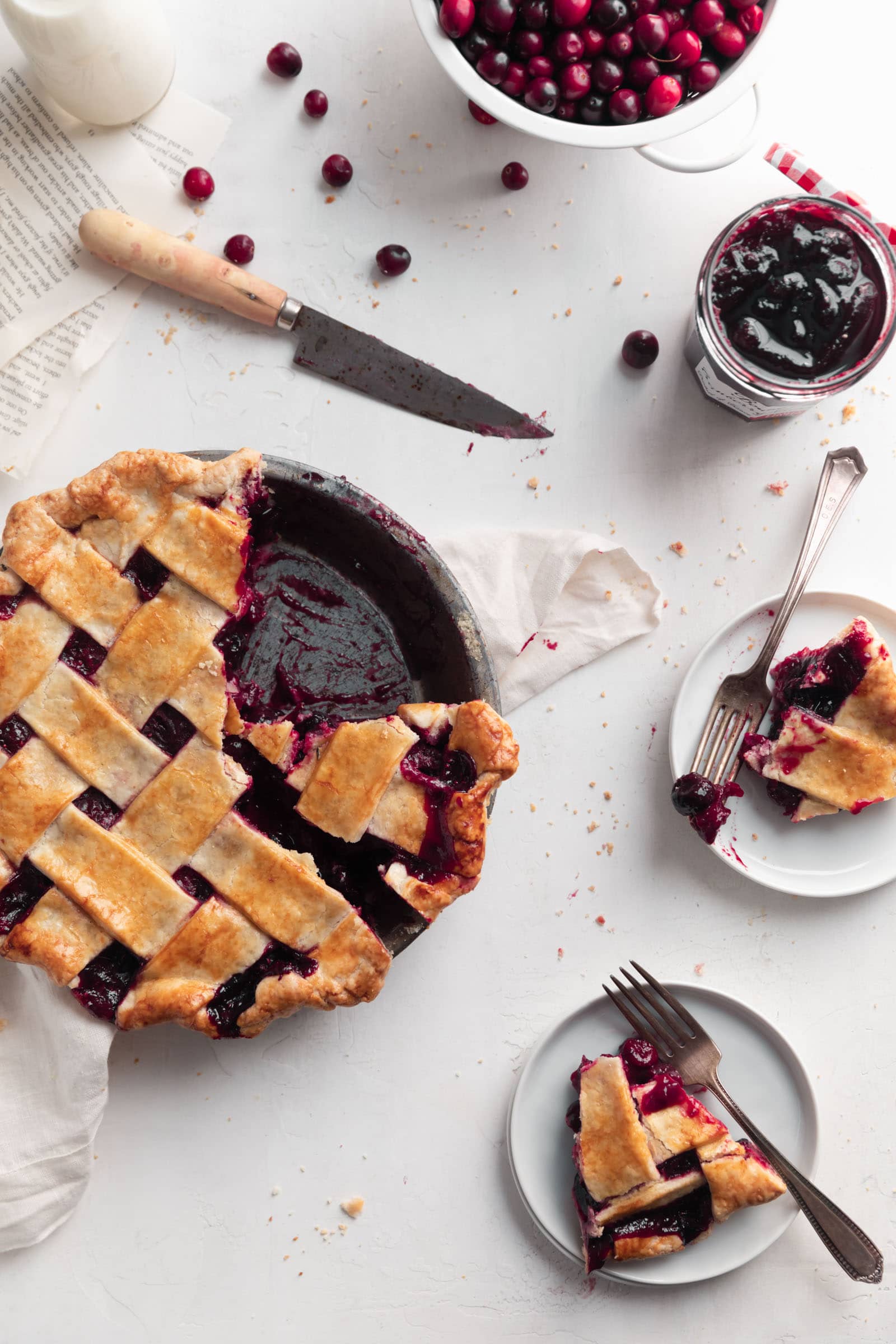 cranberry cherry pie aka holiday pie