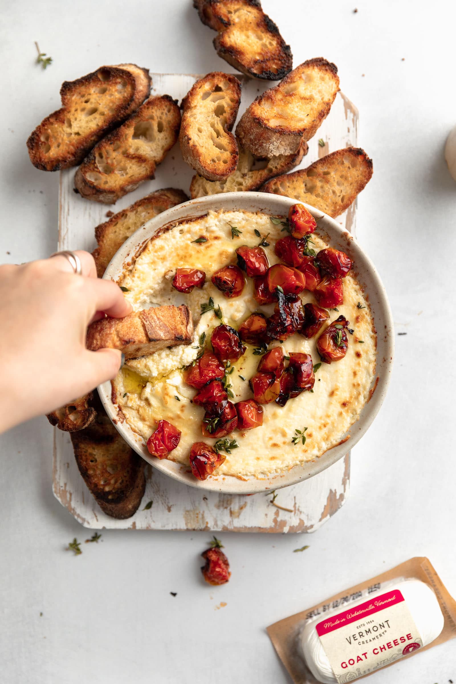 warm goat cheese dip