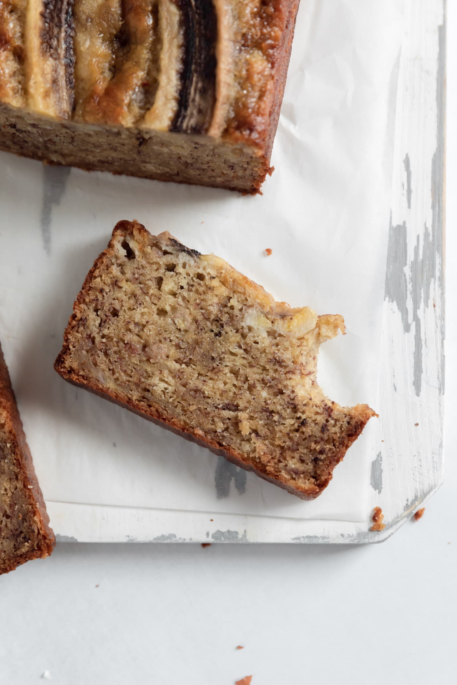 slice of healthy banana bread