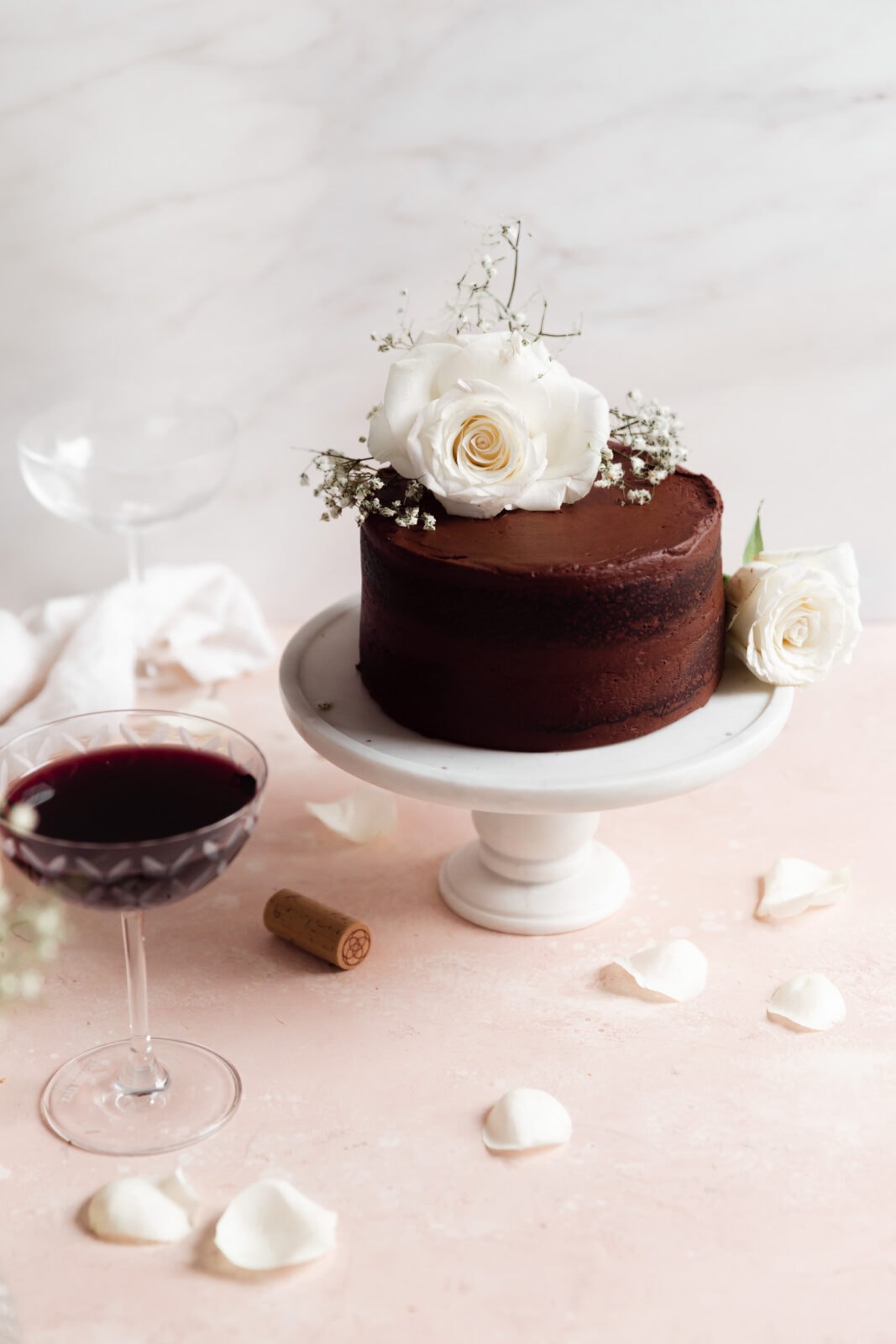 red wine chocolate cake