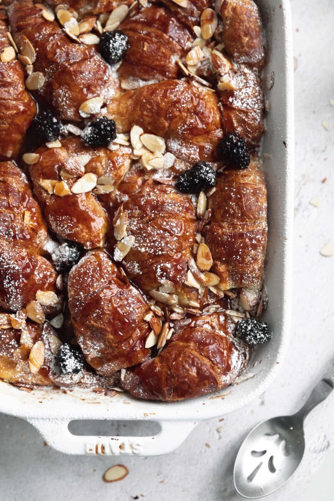 almond croissant french toast bake