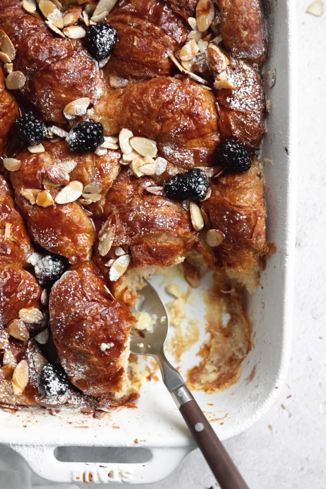 almond croissant french toast bake