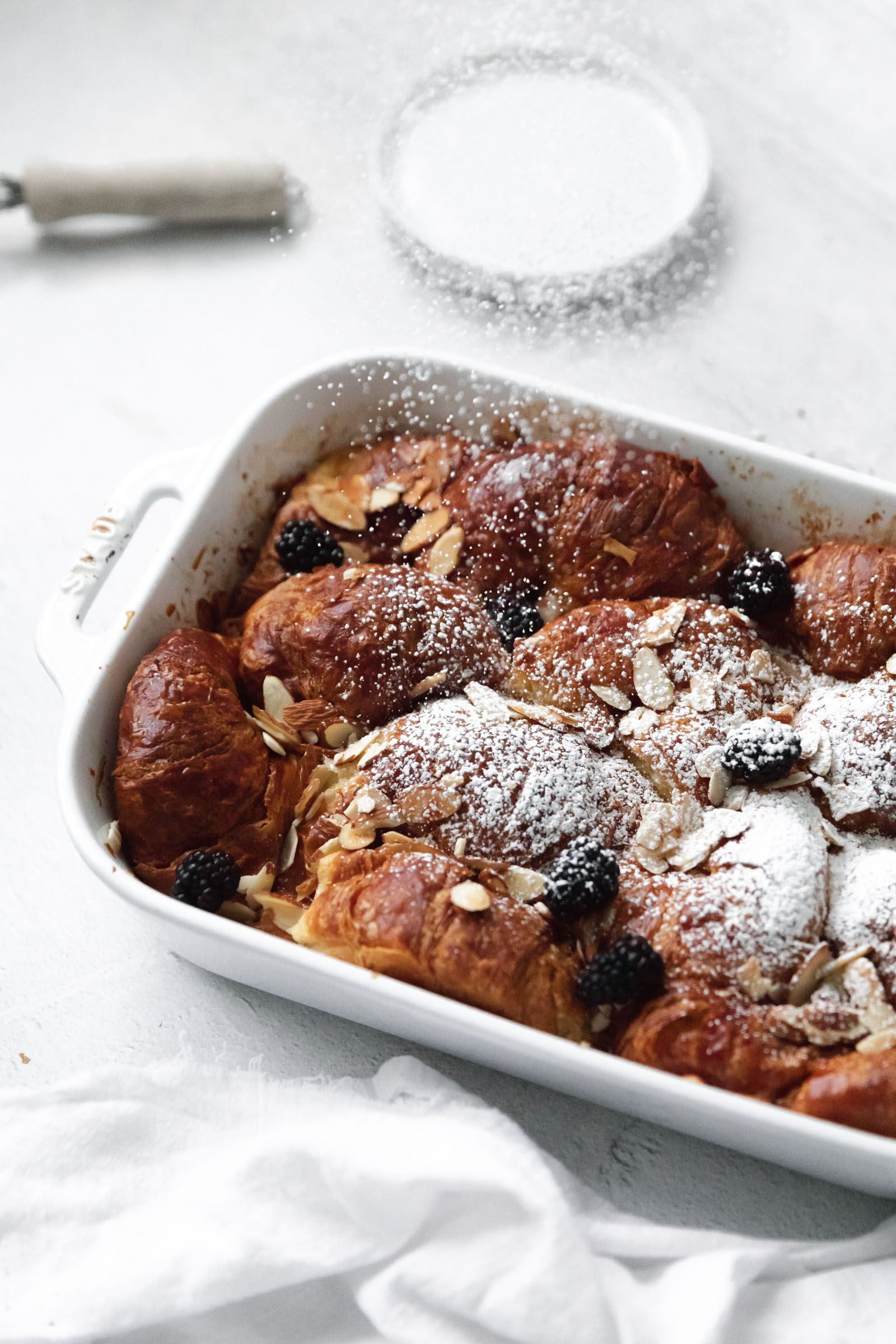 almond croissant french toast bake