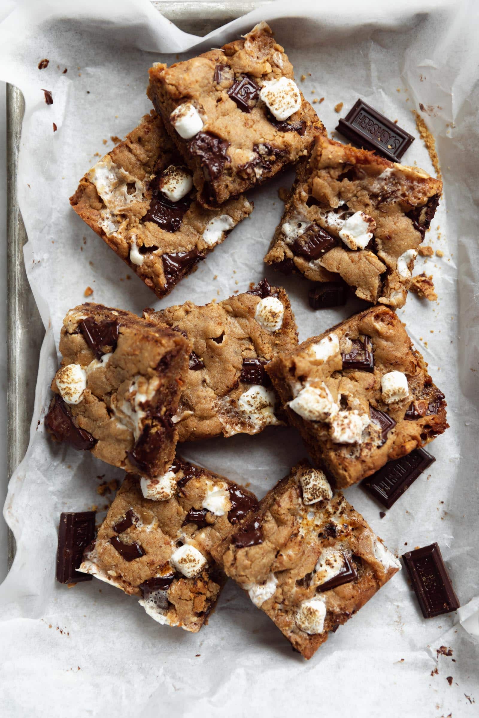 peanut butter s'mores bars