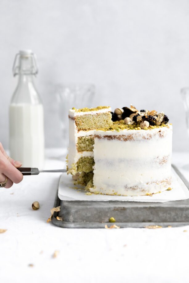 homemade pistachio cake