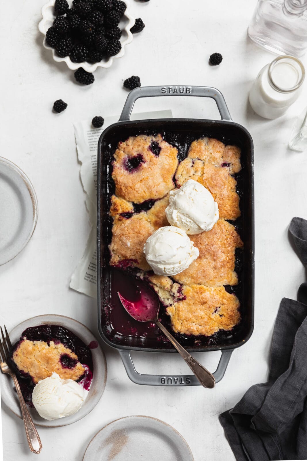 mixed berry cobbler