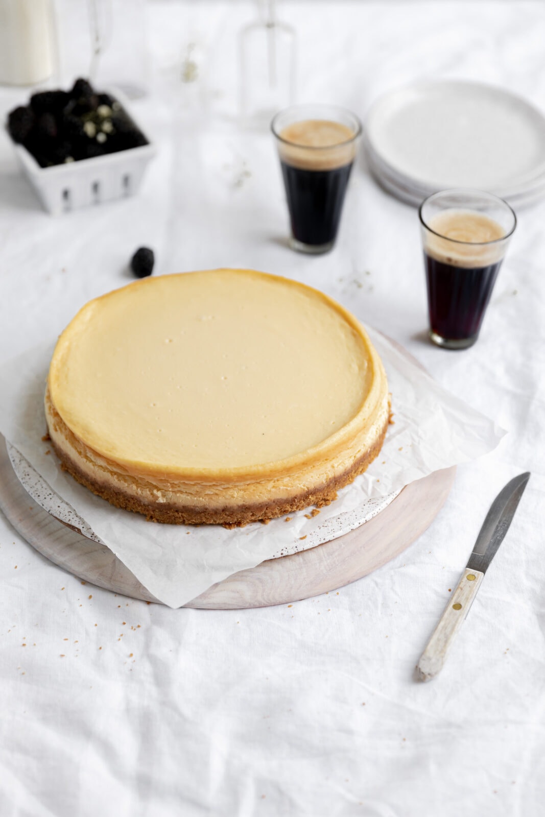 the perfect homemade cheesecake