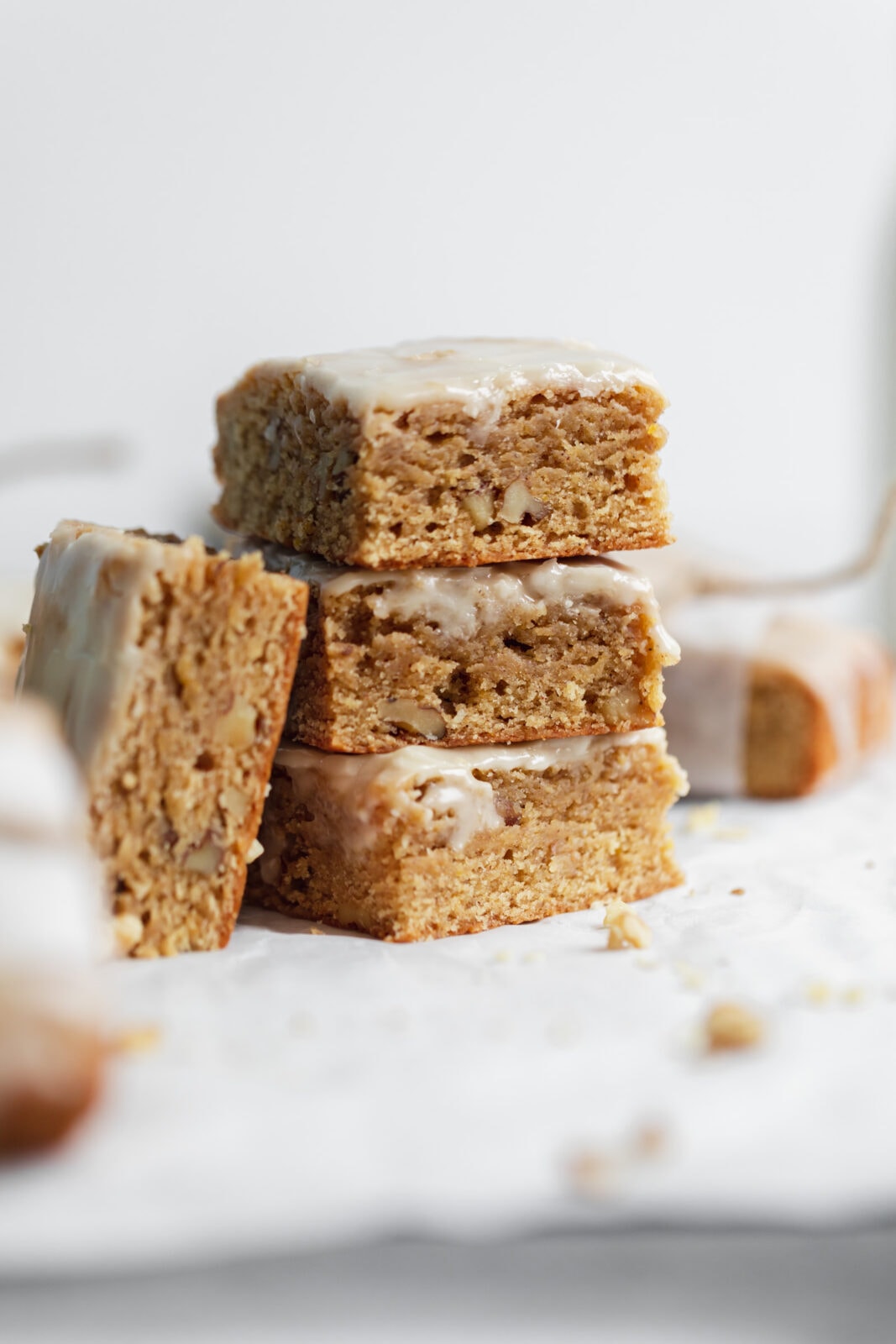 stack of fall blondies