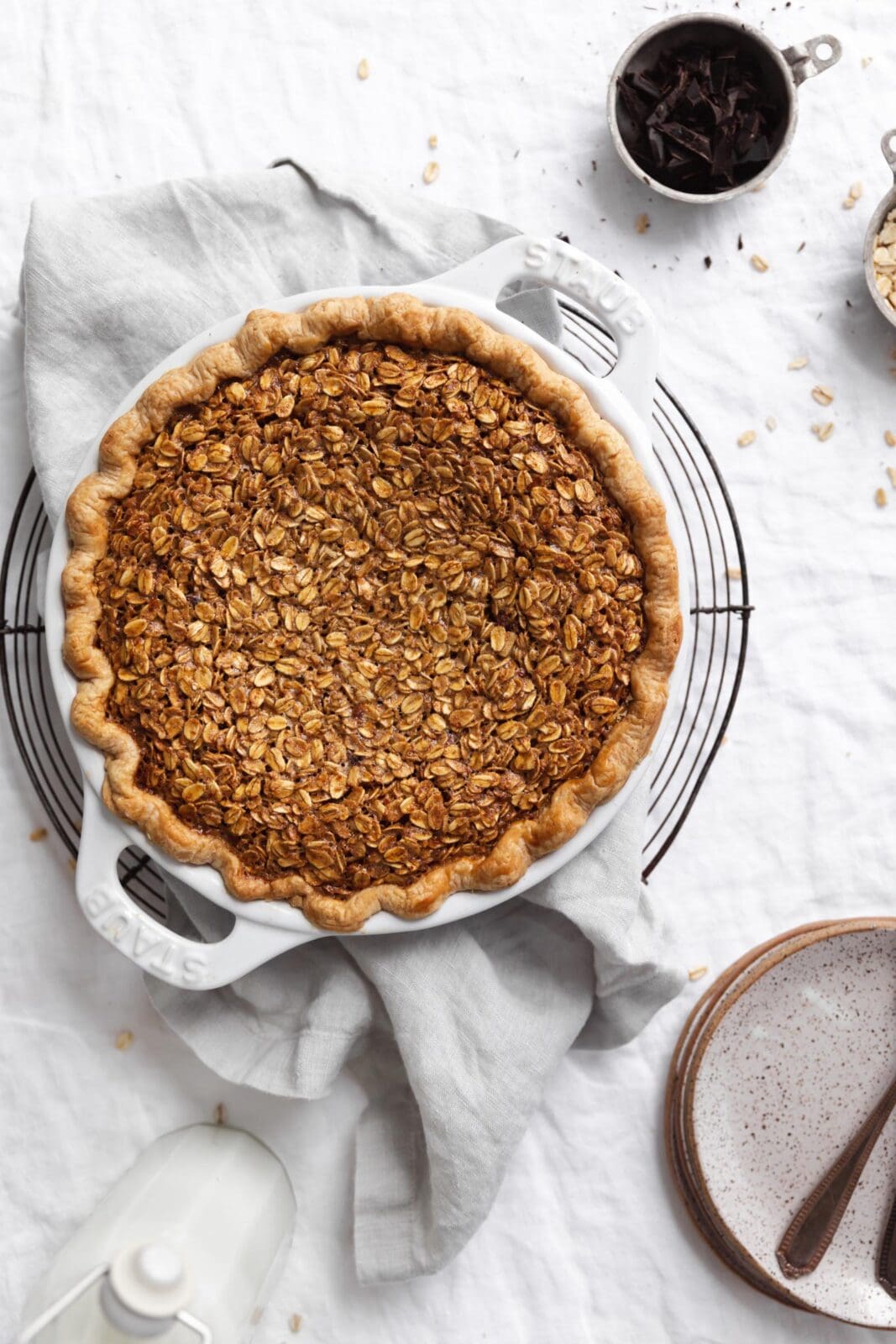 black bottom oatmeal pie