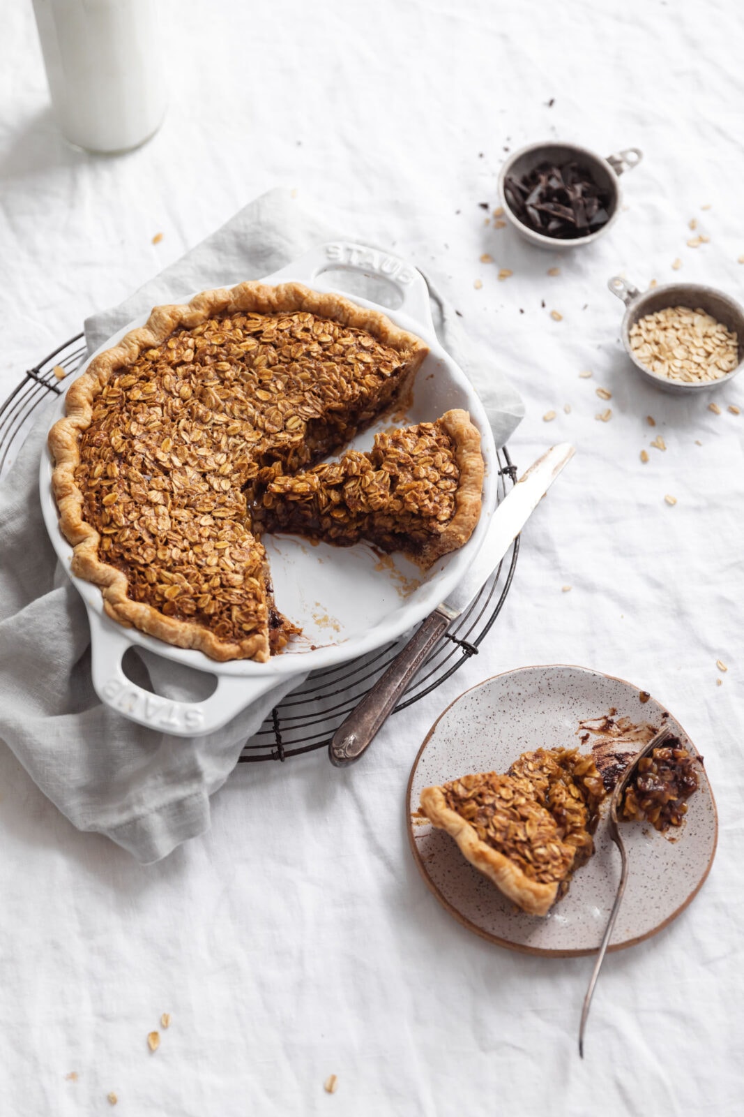 black bottom oatmeal pie