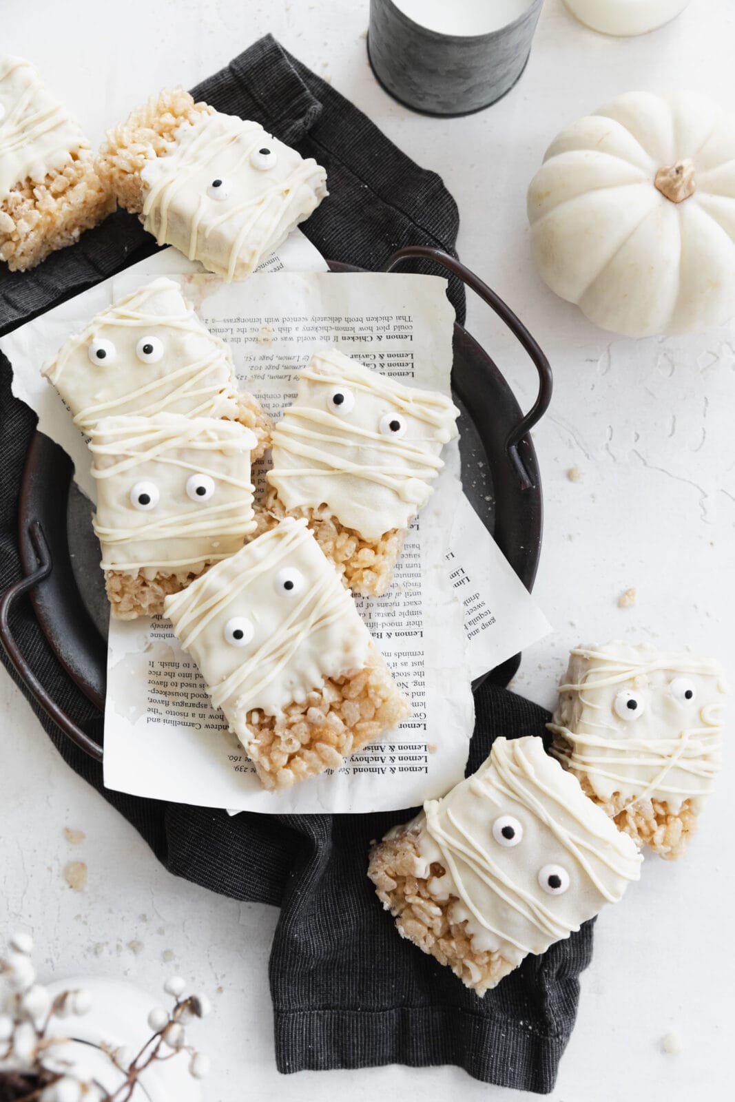 mummy rice krispie treats