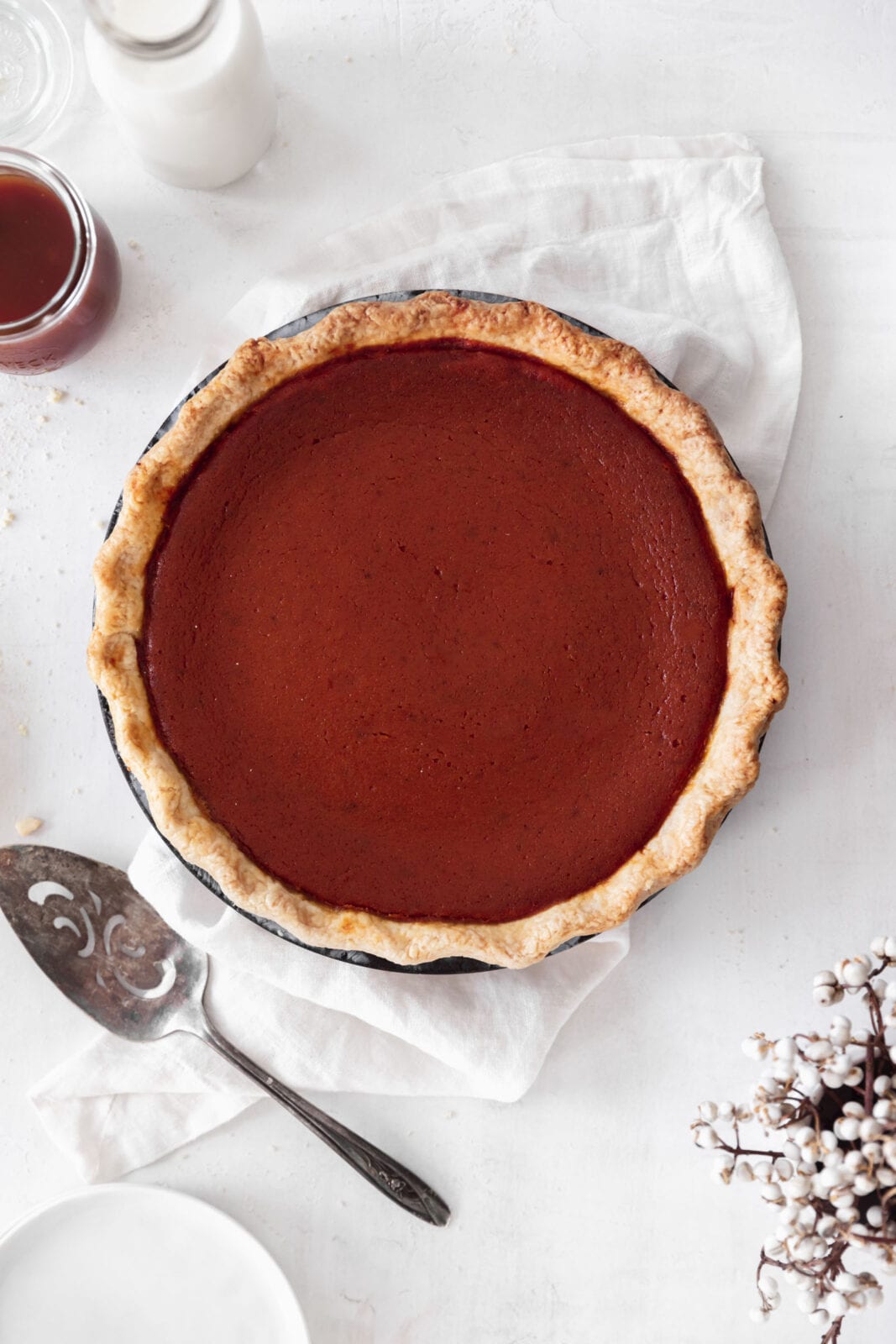 salted caramel pumpkin pie