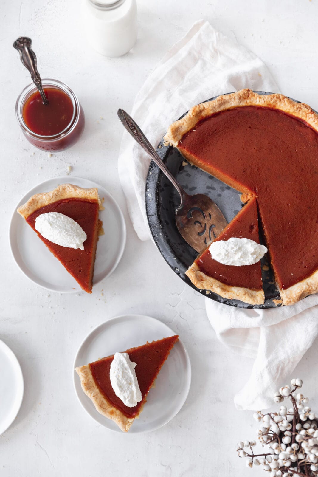 salted caramel pumpkin pie