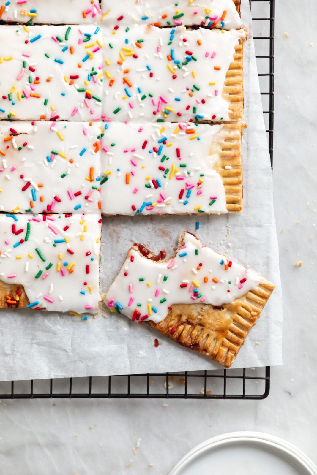 giant pop tart cut into slices