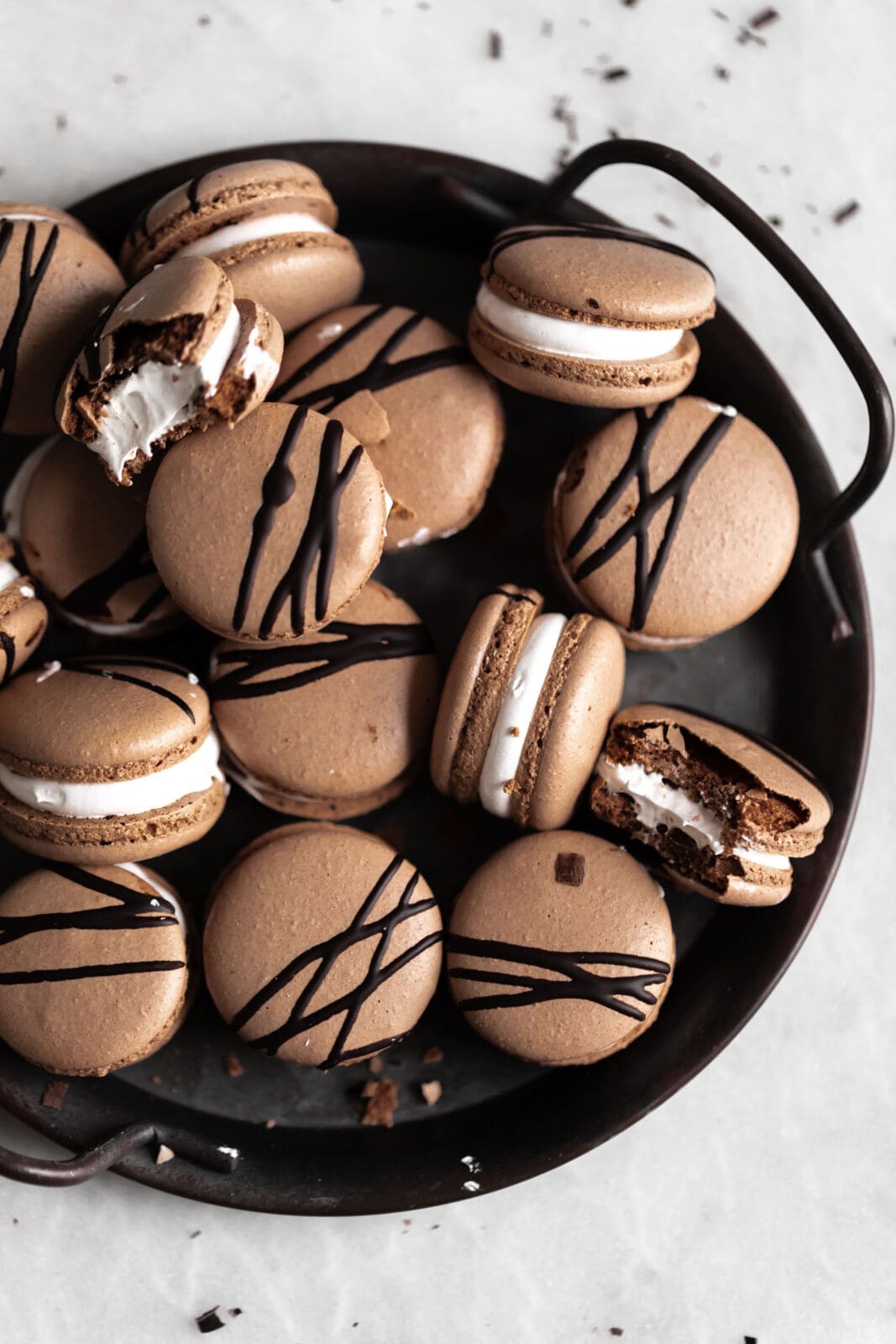 hot chocolate macarons