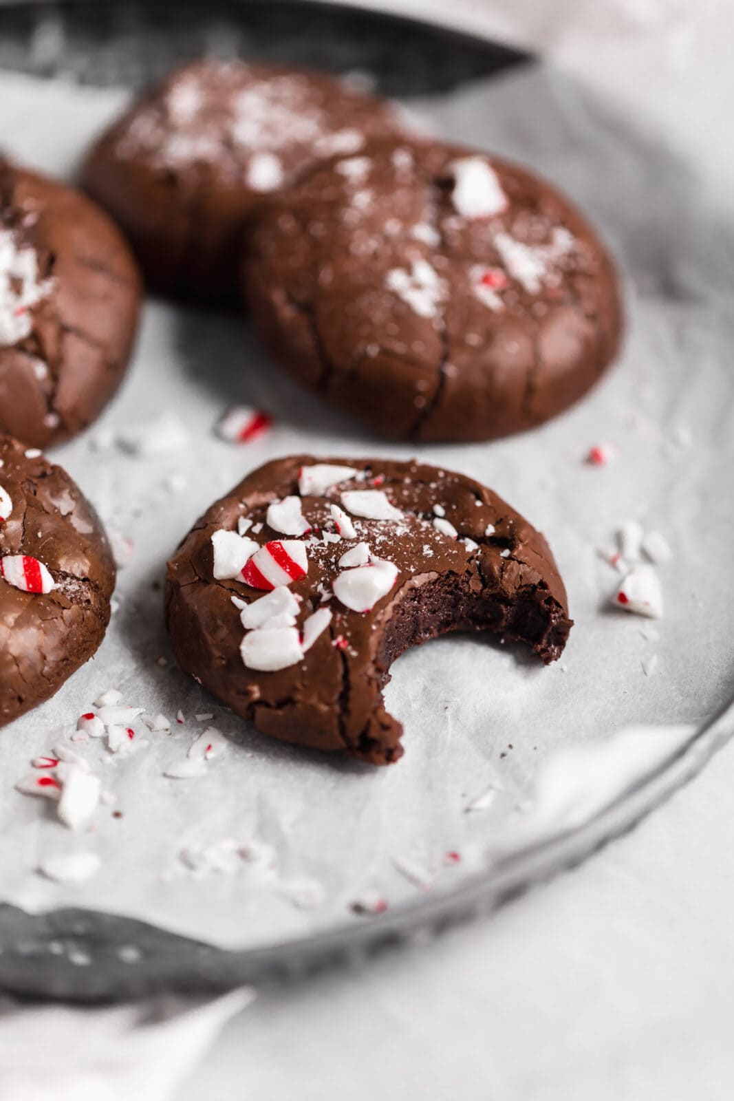 peppermint brownie cookies