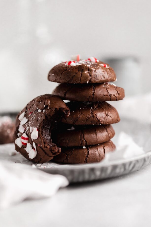 peppermint brownie cookies