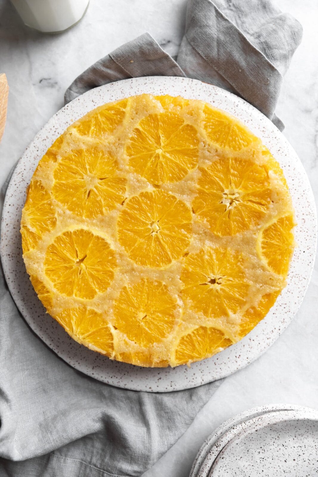 upside down orange cake