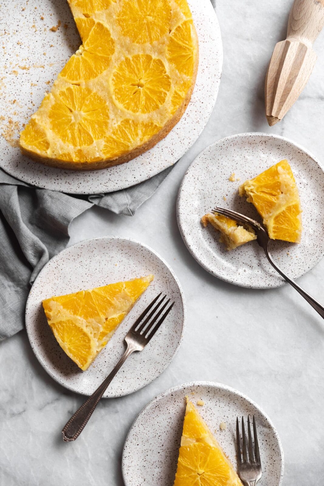 upside down orange cake