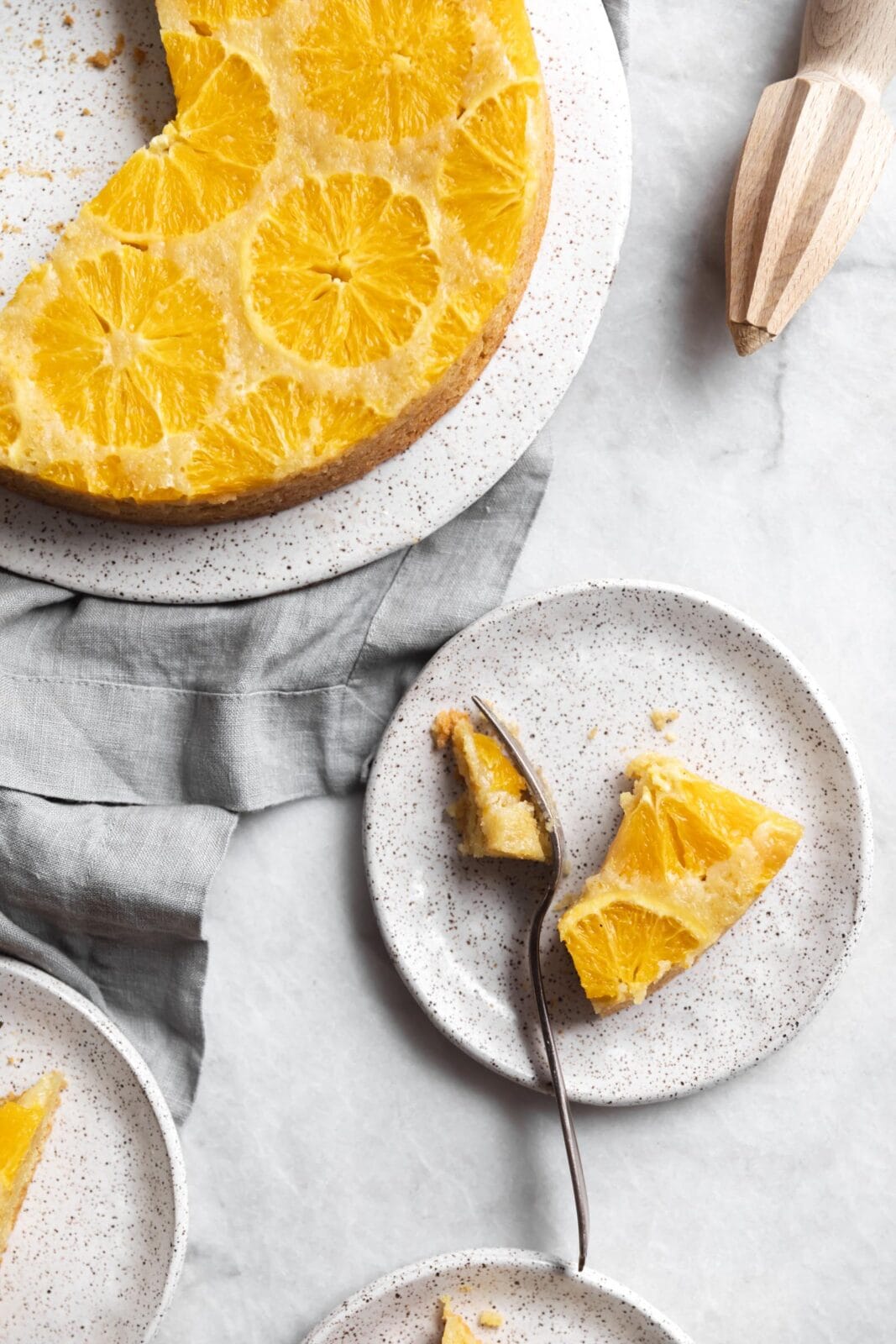 upside down orange cake