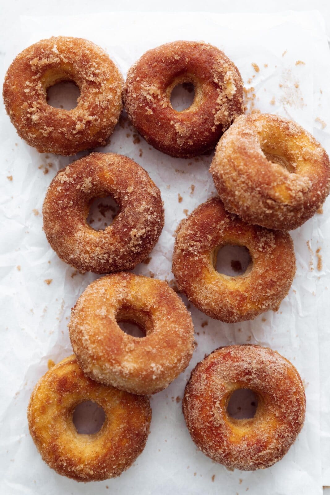cinnamon sugar air fryer donuts