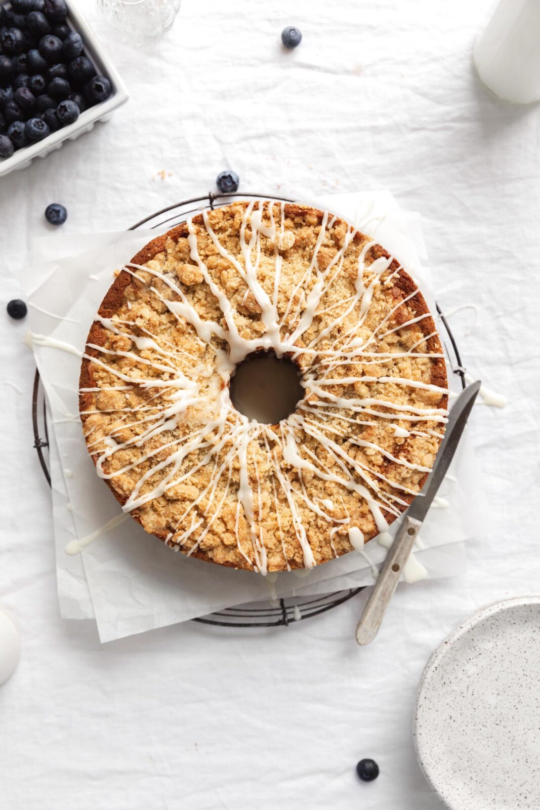 blueberry white chocolate bundt cake