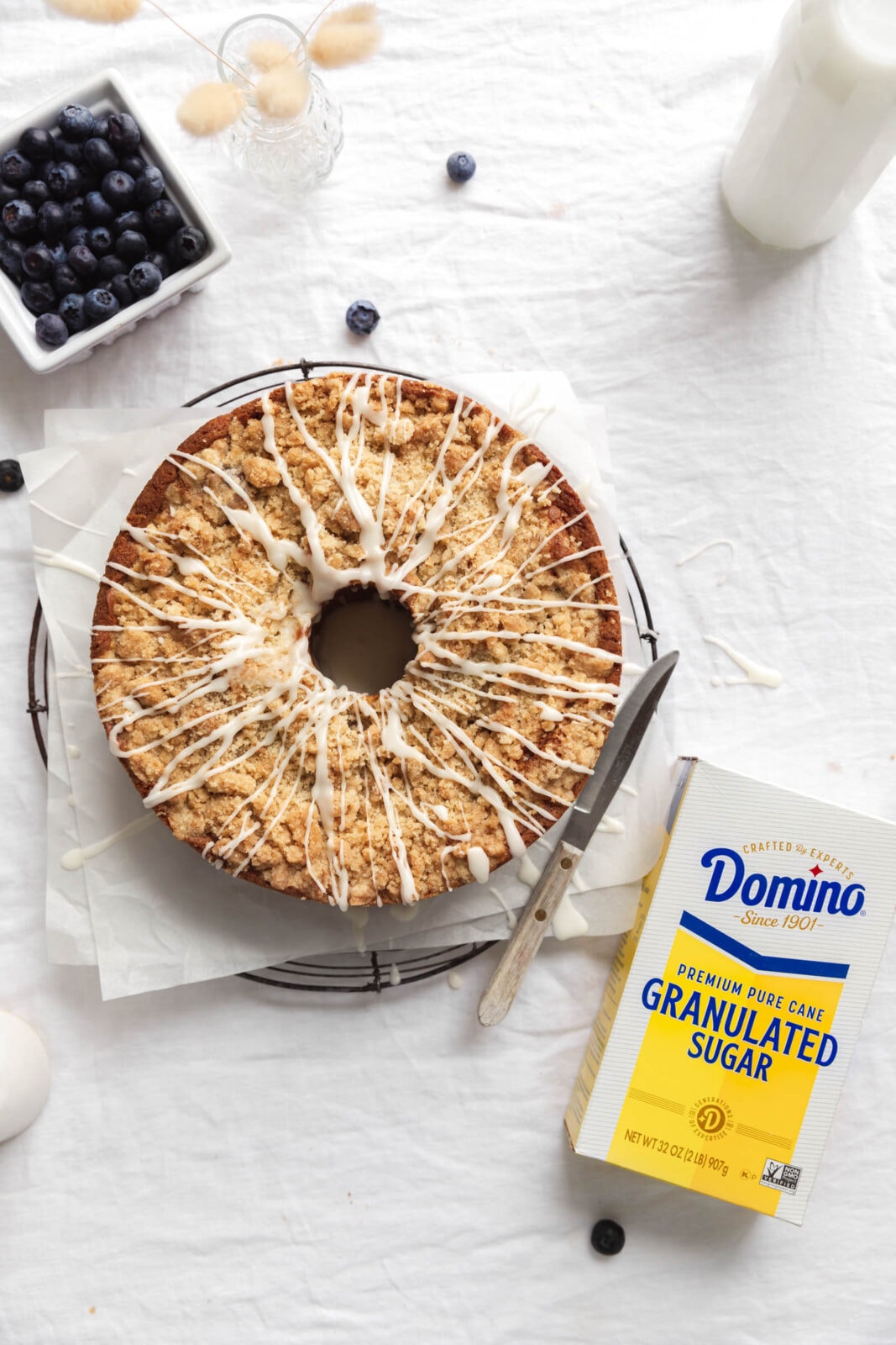 blueberry white chocolate coffee cake